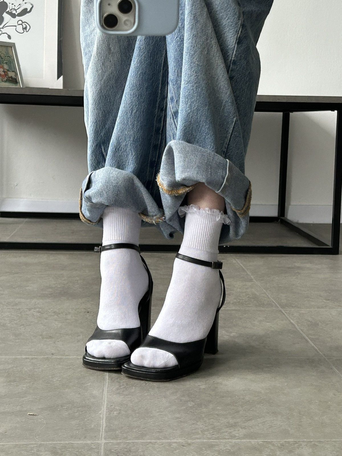 Guess × Vintage Guess Cute Vintage Leather Heels Y2K 00s 90s office siren Size US 6.5 / IT 36.5 - 2 Thumbnail
