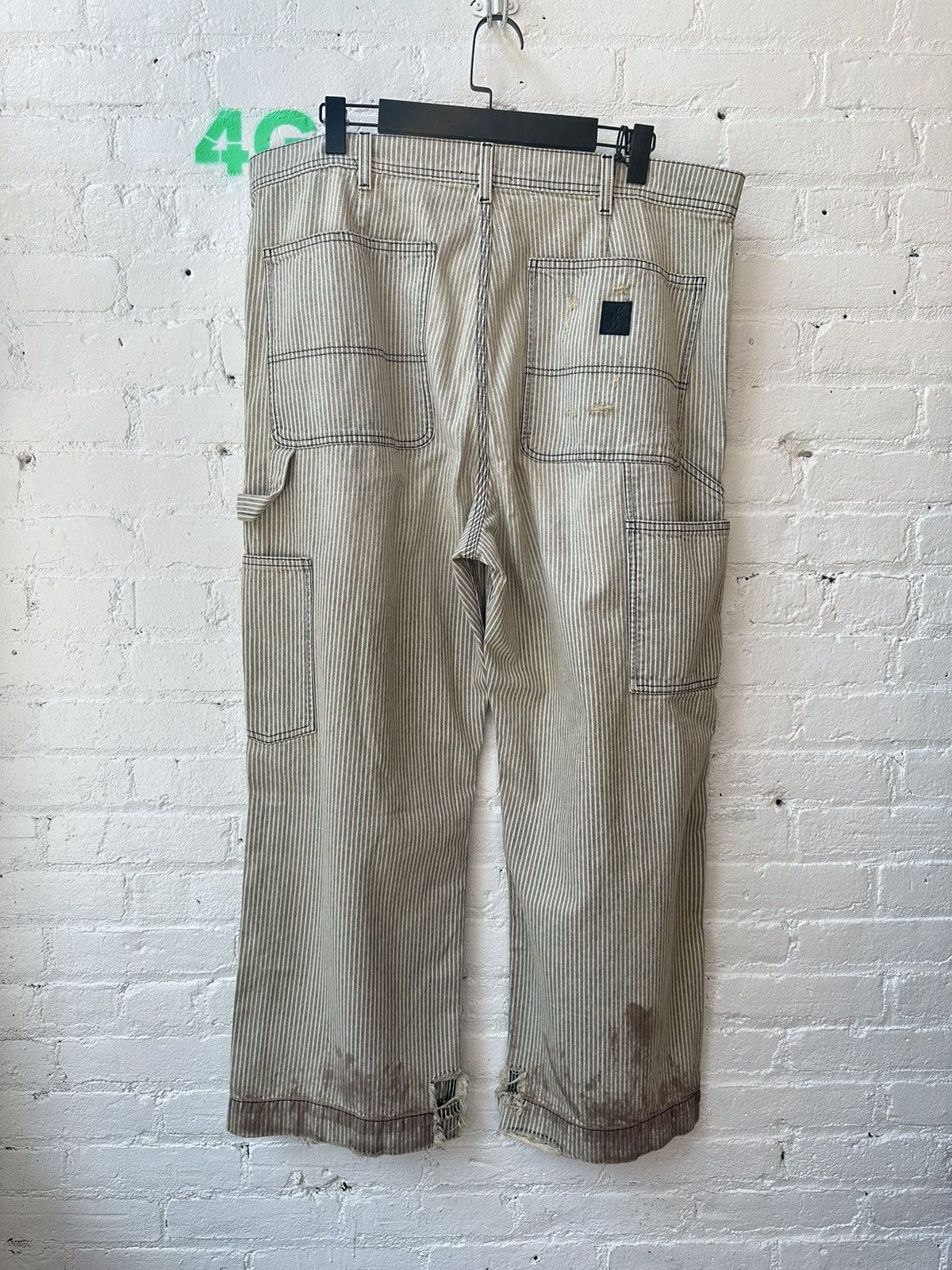 Enfants Riches Deprimes ERD PIN STRIPE THRASHED FW24 PANTS 38 XXXL Size US 38 / EU 54 - 4 Thumbnail