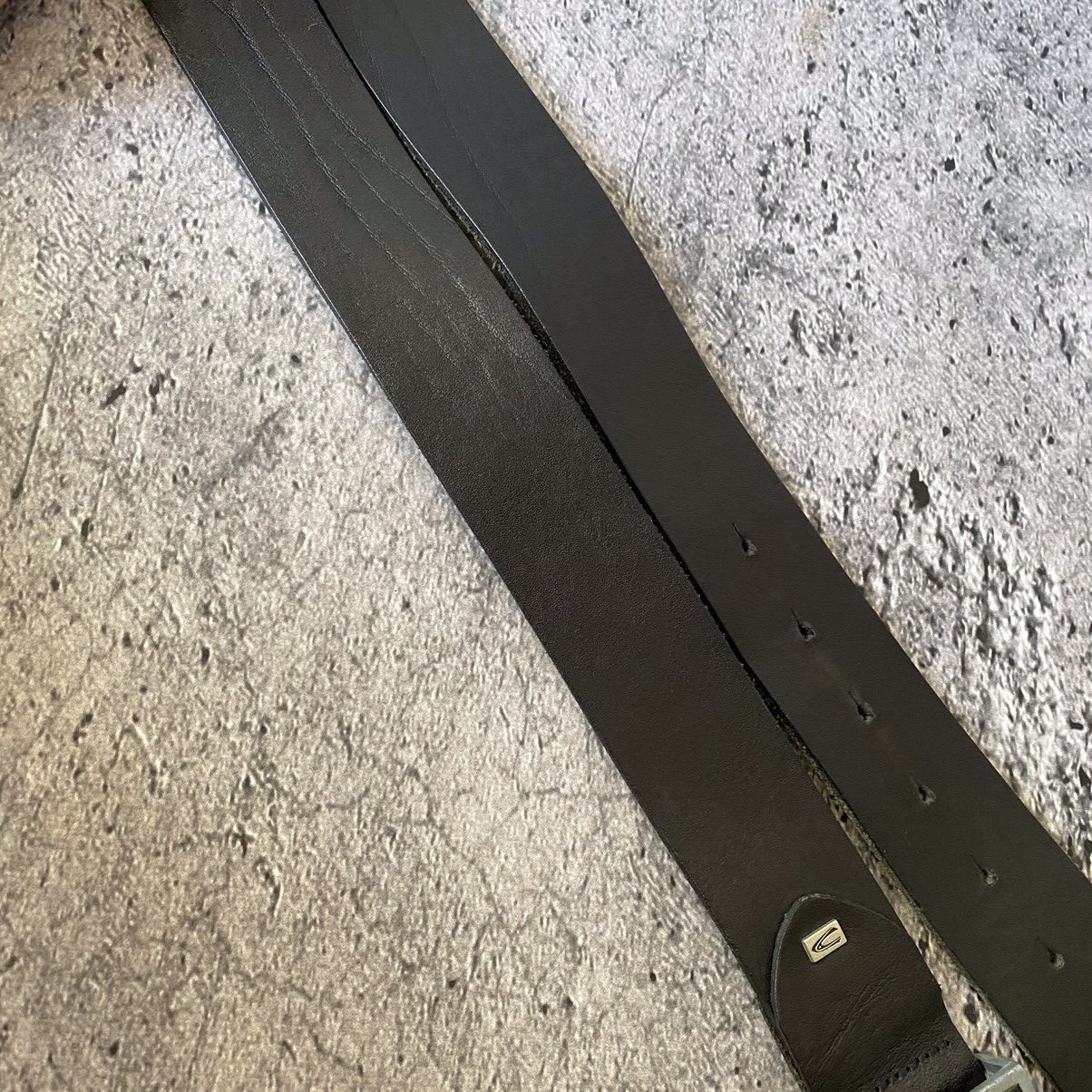 Japanese Brand Vintage leather belt Big Buckle Size ONE SIZE - 8 Thumbnail