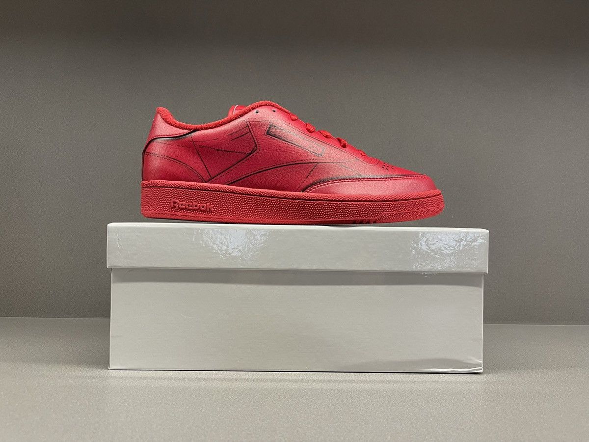Maison Margiela × Reebok Reebok Club C TL Maison Margiela Vector Red Size US 9 / EU 42 - 3 Thumbnail
