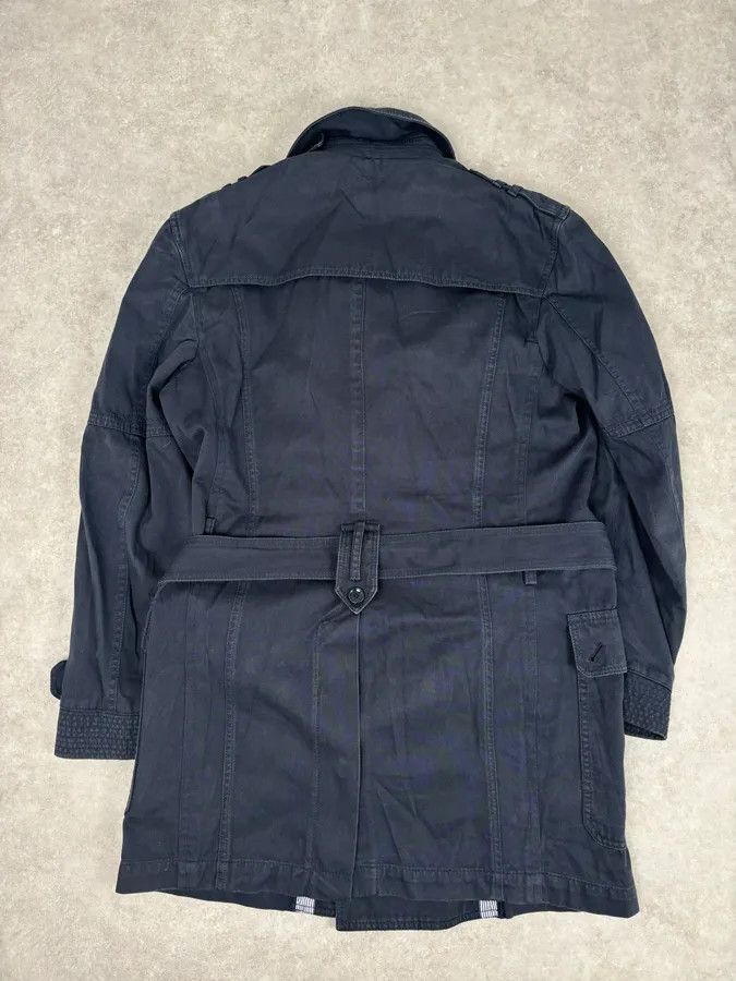 Dolce & Gabbana 2000s Dolce & Gabbana Navy Double-Breasted Cargo Trench Jacket Size US L / EU 52-54 / 3 - 6 Thumbnail