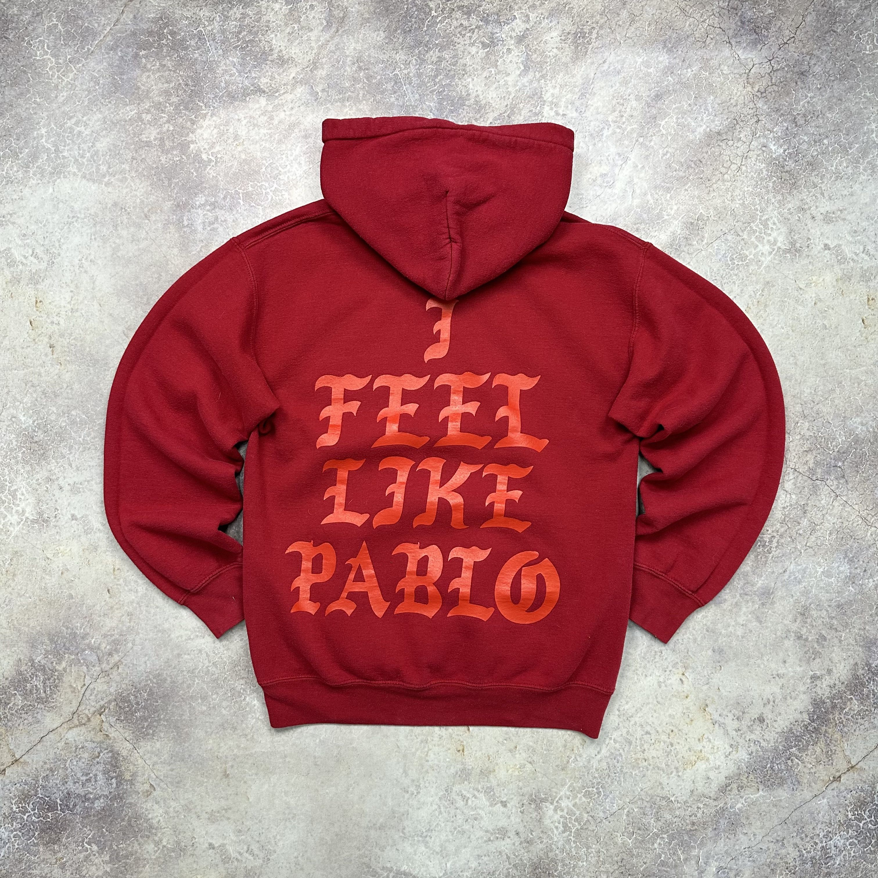 Kanye West Rap Tees Streetwear KANYE WEST I FEEL LIKE PABLO HOODIE YEEZY SIZE S Grailed