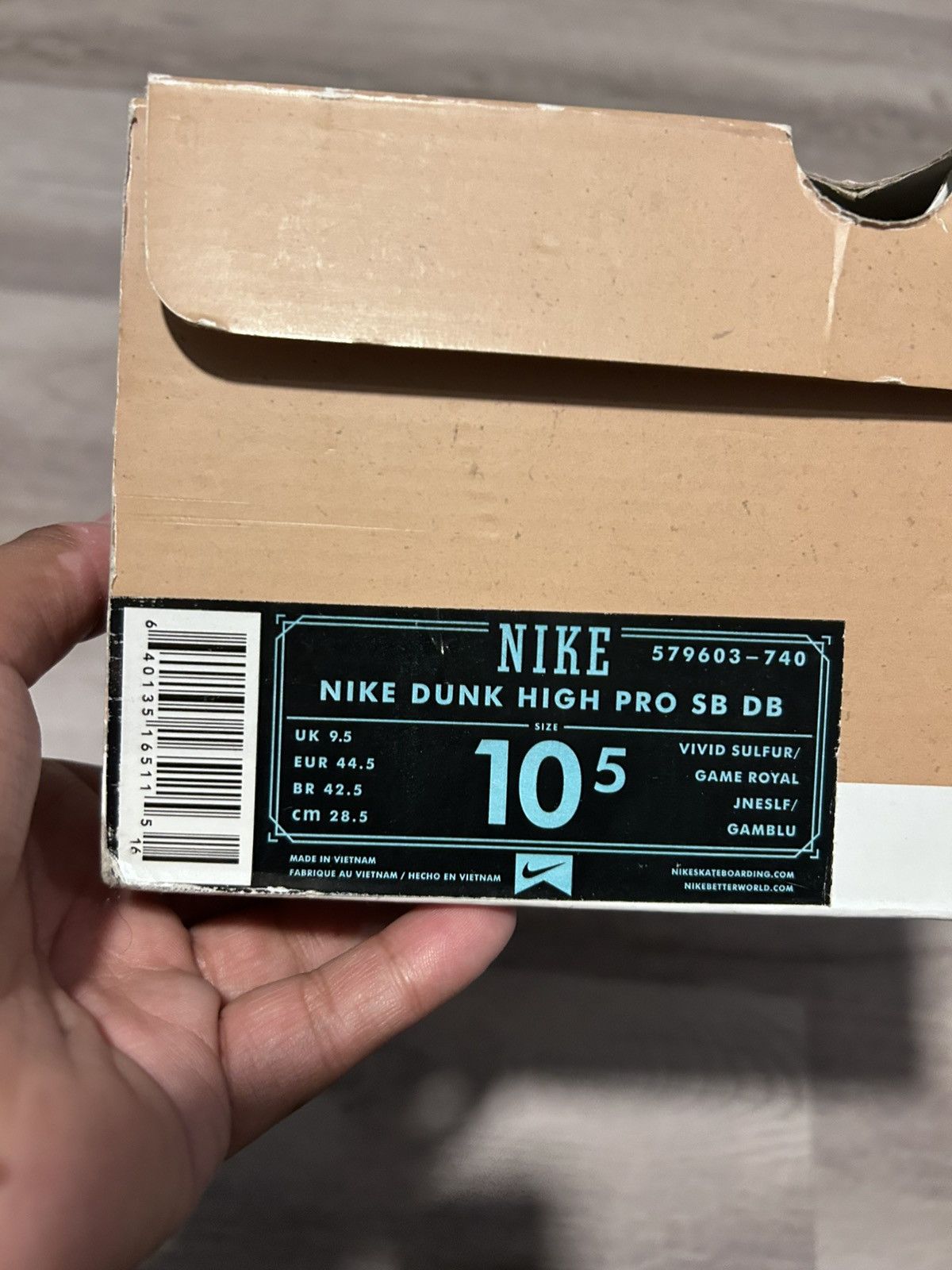 Nike SB NIKE SB DUNK HIGH DOERNBECHER 2012 SIZE 10.5 PREOWNED OG BOX Size US 10.5 / EU 43-44 - 7 Thumbnail