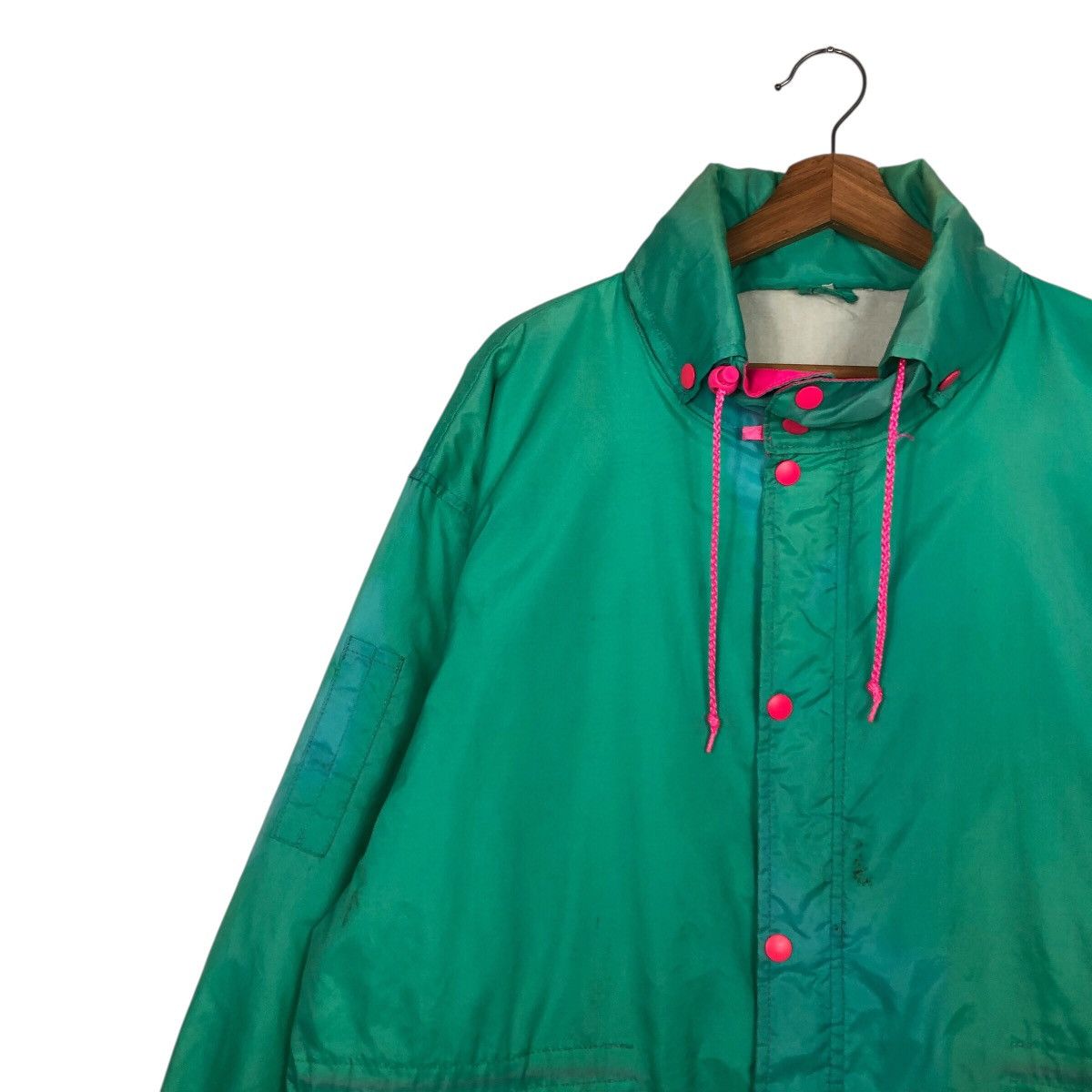 Japanese Brand 📌Vintage Bomber Jacket Sports Rainbow Apple Racing Team Size US L / EU 52-54 / 3 - 8 Thumbnail