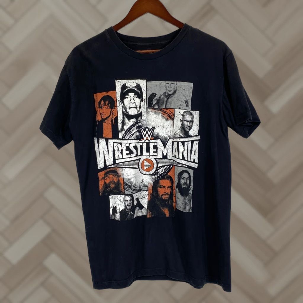 Vintage WWE Wrestlemania T-Shirt Large Mens Black Cotton Graphic 503 Sports Wrestling Shirt Short Sleeve Crew Neck Logo Print Men Size US L / EU 52-54 / 3 - 1 Thumbnail