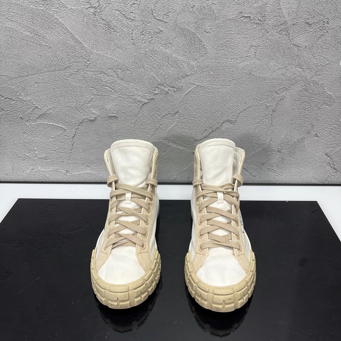 Prada PRADA High-Top Biscuit Sneakers EU39 95 New Size US 8 / IT 38 - 2 Thumbnail