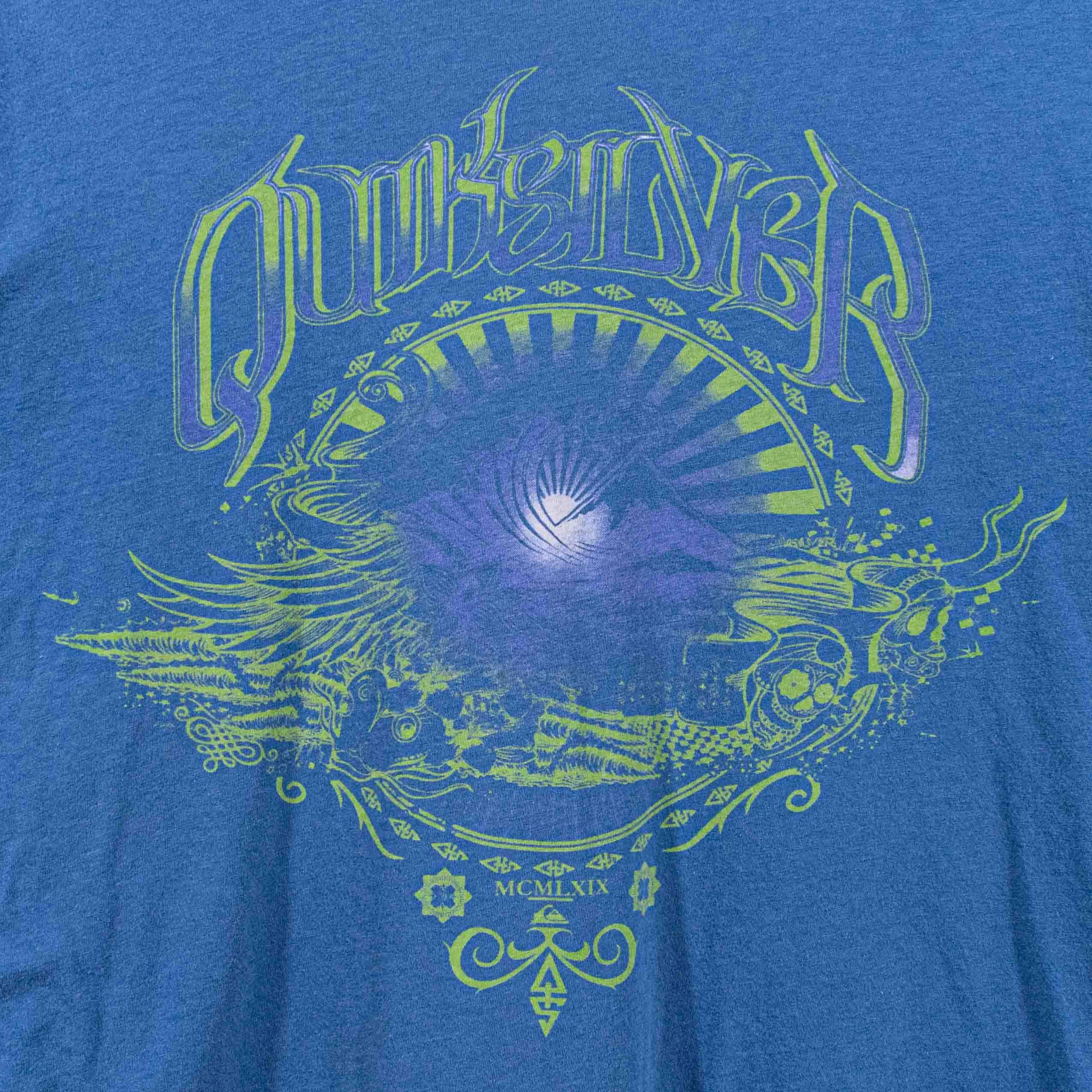 Quiksilver QuikSilver Surf Skate Layer T-Shirt Long Sleeve Y2K Goth Size US XL / EU 56 / 4 - 4 Thumbnail