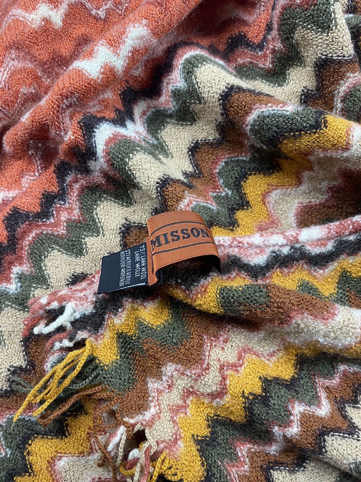 Missoni × Vintage Vintage Missoni classic knit design muffler scarf Lana wool Size ONE SIZE - 8 Thumbnail