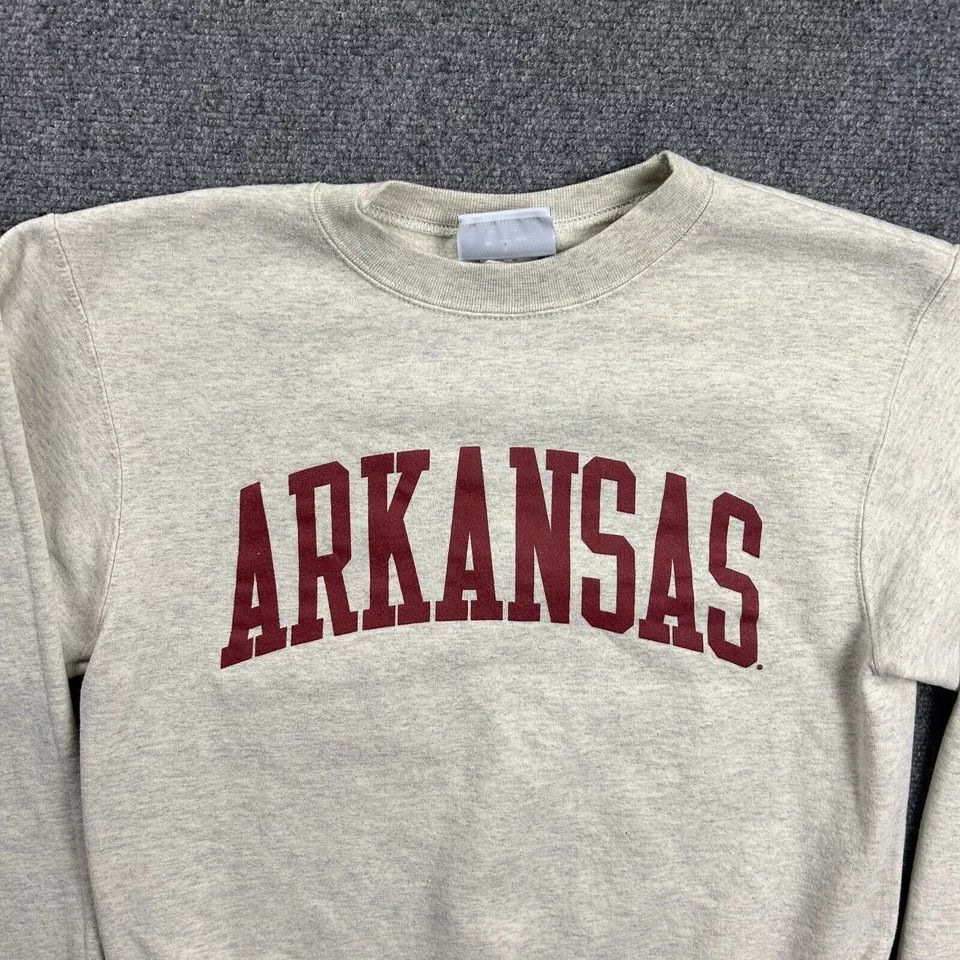 Champion Champion Sweatshirt Adults Small Ivory Arkansas Crew Neck Size US S / EU 44-46 / 1 - 2 Thumbnail