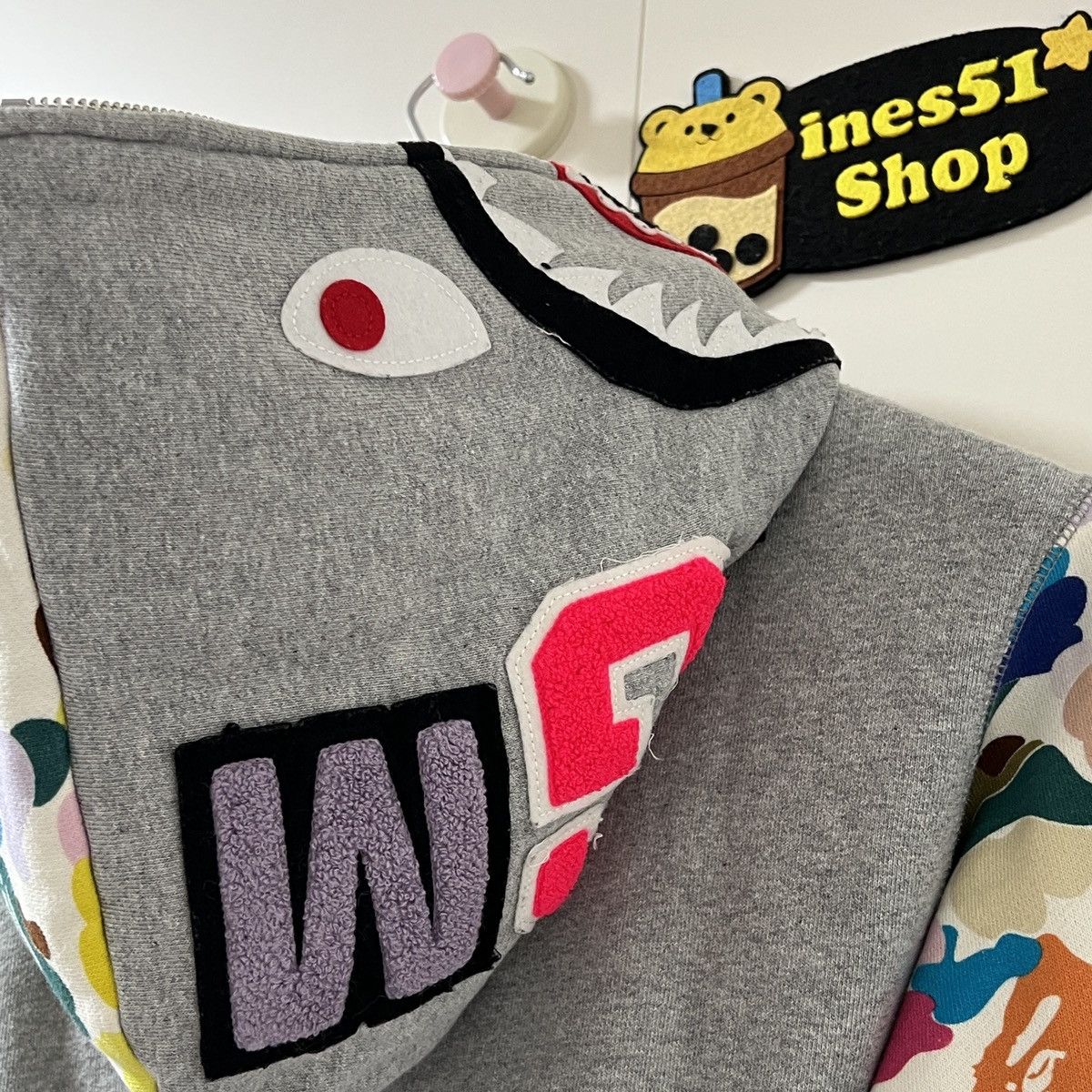 Bape Bape Multi camo Shark Zip Up Hoodie Size US M / EU 48-50 / 2 - 4 Thumbnail