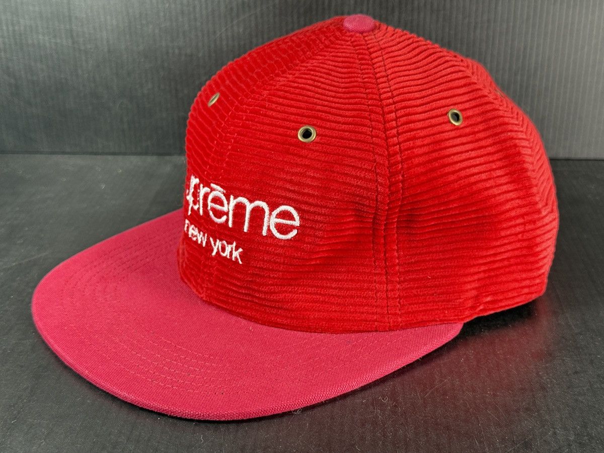 Supreme SUPREME FW16 CORDUROY CLASSIC LOGO 6 PANEL RED HAT BRAND NEW Size ONE SIZE - 6 Thumbnail