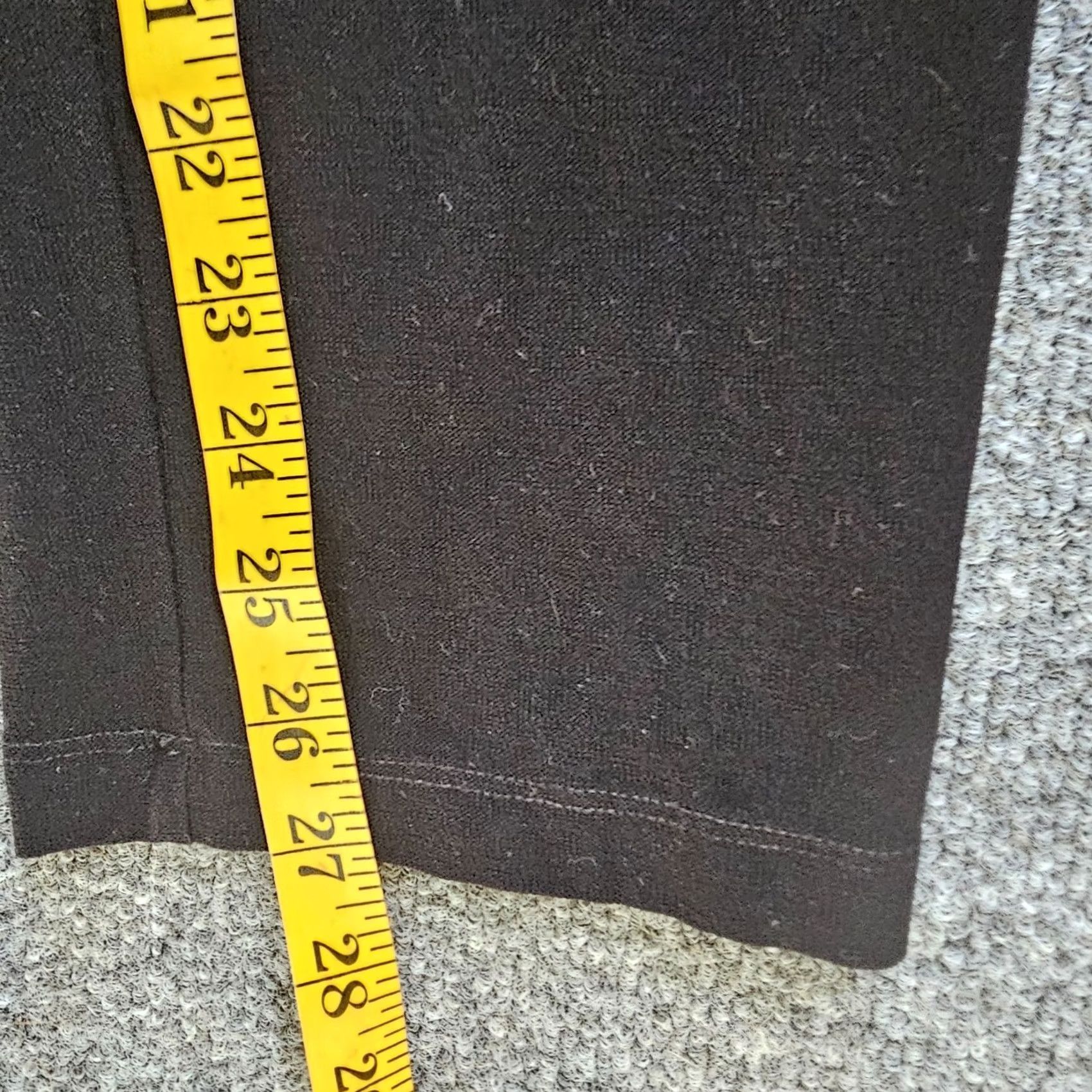 Eileen Fisher Eileen Fisher Pants Womens Medium Pull On Leggings Elastic Waist Mid Rise Casual Knit Black Ankle Length 27in Flat Front Tapered Size 32" / US 10 / IT 46 - 6 Thumbnail