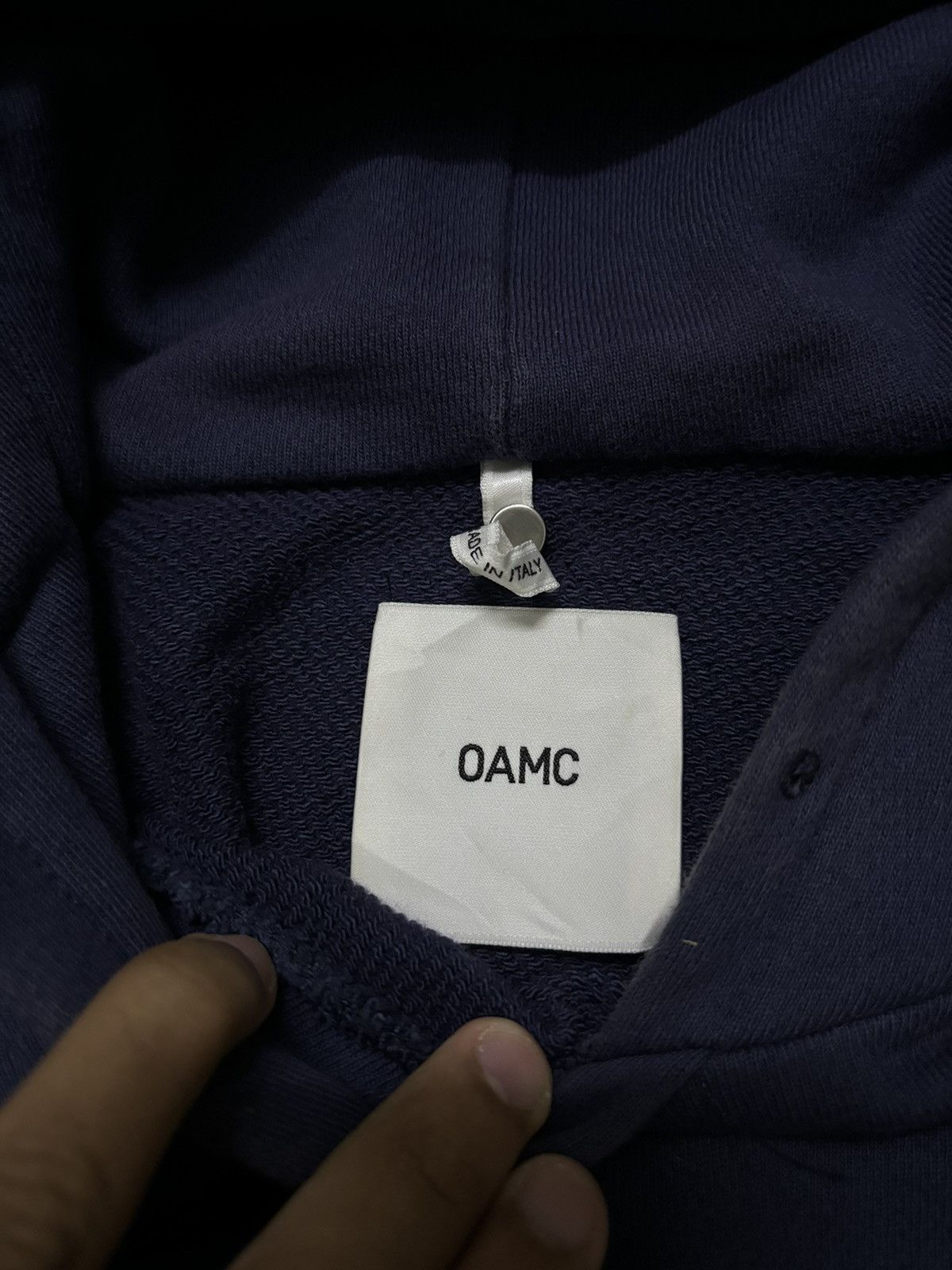 OAMC OAMC Dream Logic Hoodie Blueblack Size US S / EU 44-46 / 1 - 5 Thumbnail