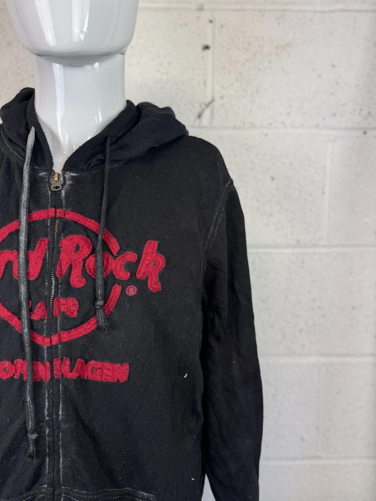 Hard Rock Cafe Hard Rock Cafe Copenhagen Black Zip-Up Hoodie Size M Size US M / EU 48-50 / 2 - 2 Thumbnail