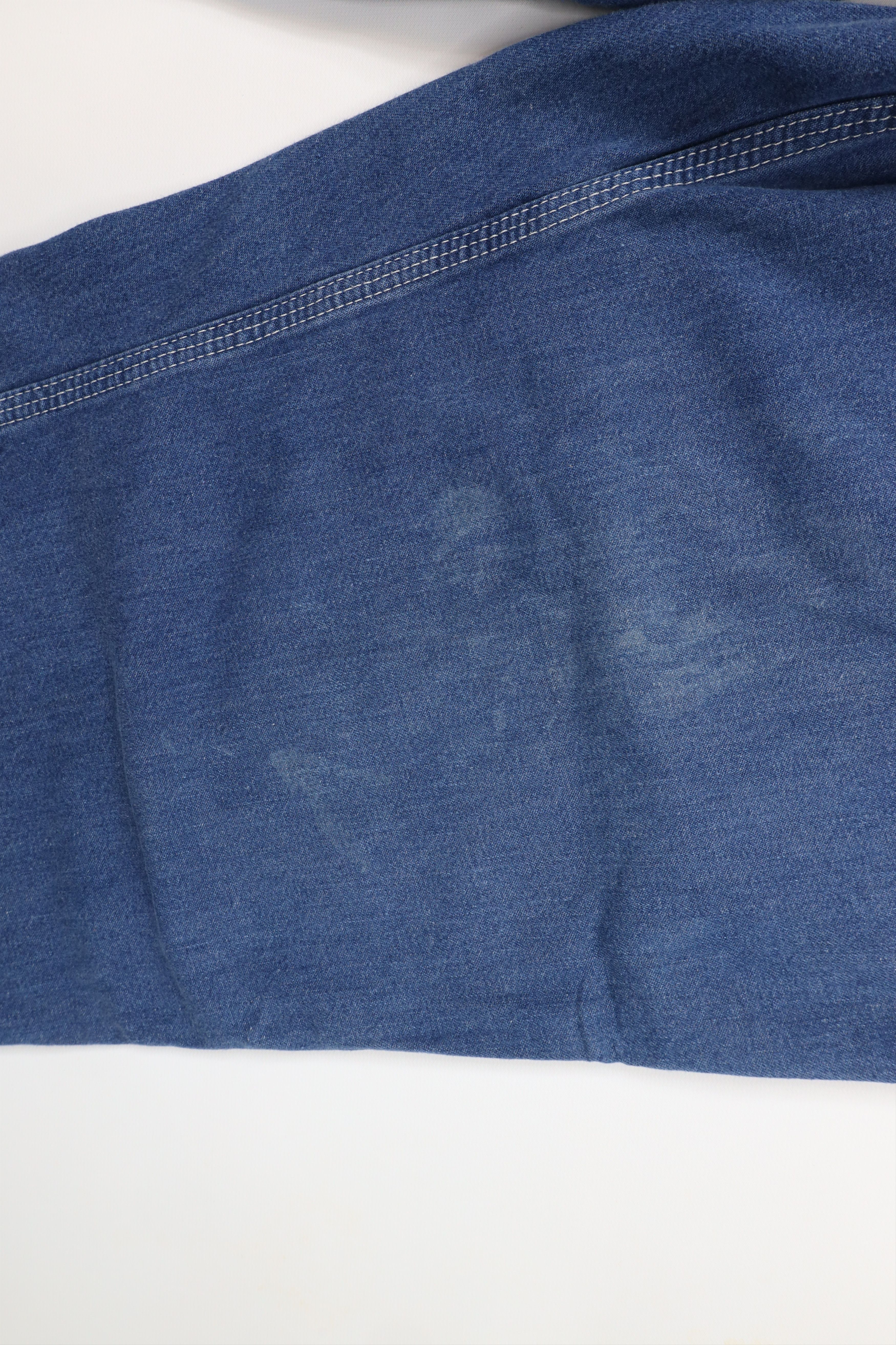 Carhartt × Vintage Vintage Carhartt Out Wide Leg Carpenter Dungaree Jeans Blue Size US 40 / EU 56 - 6 Thumbnail