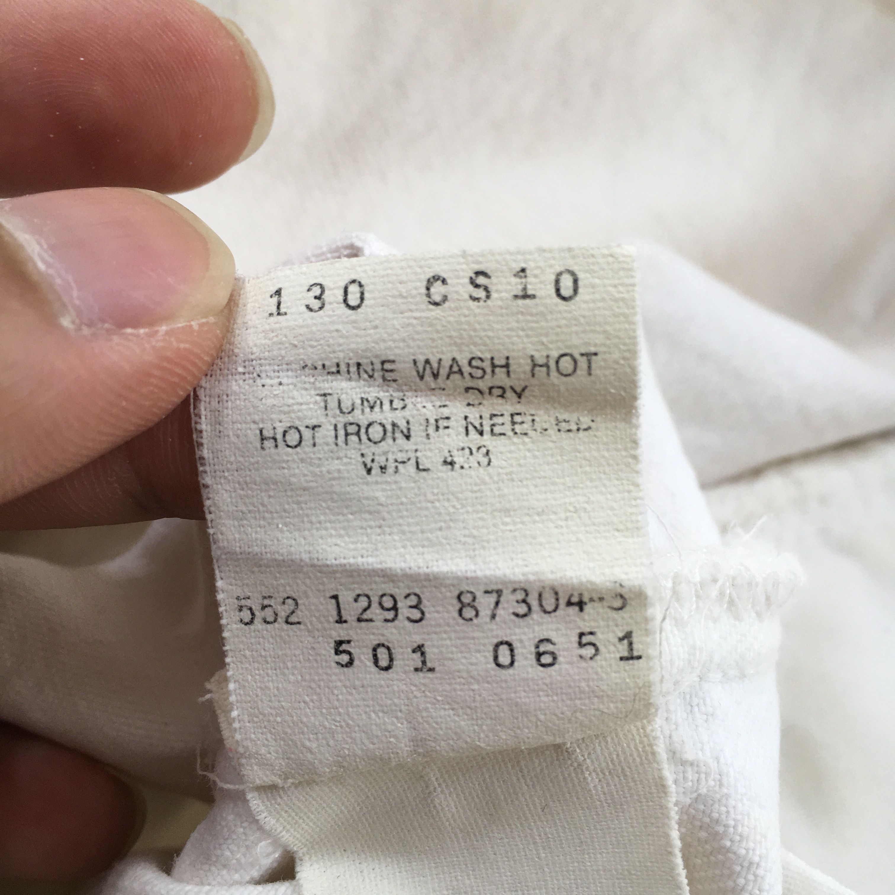 Levi's Size 30x30 Vintage 90s Levi's 501 White Dirty Jeans S1789 Size US 30 / EU 46 - 16 Thumbnail