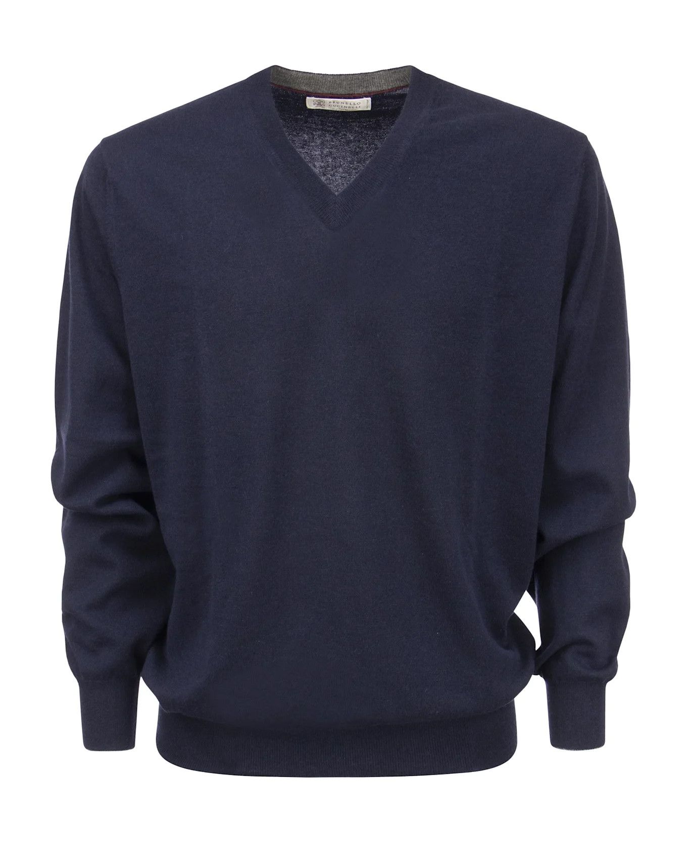 o1w1db10425 Cashmere Jumper in Dark Blue