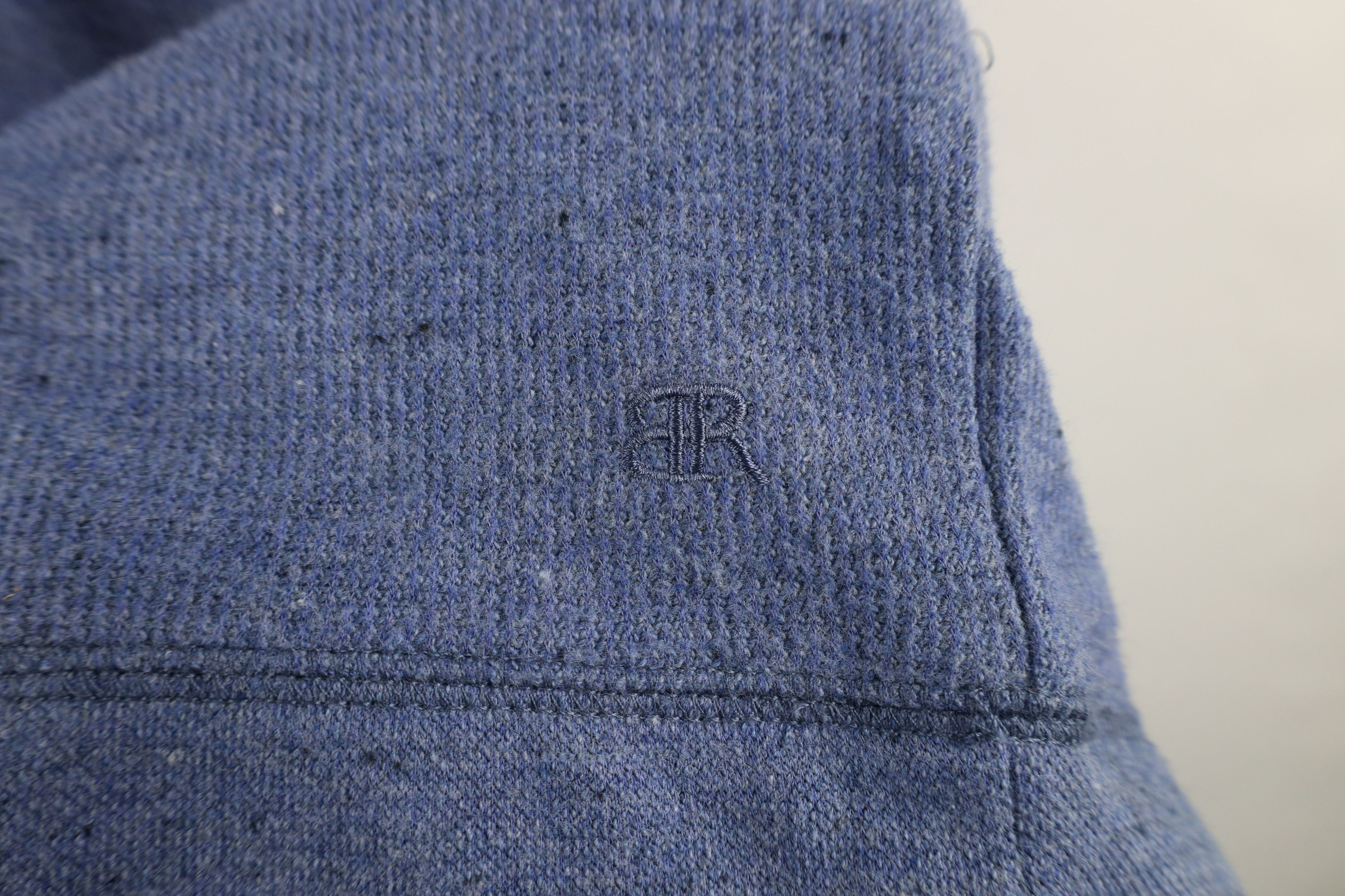 Banana Republic × Vintage New Banana Republic Thermal Waffle Knit Sweatshirt Blue Size US XXL / EU 58 / 5 - 8 Thumbnail