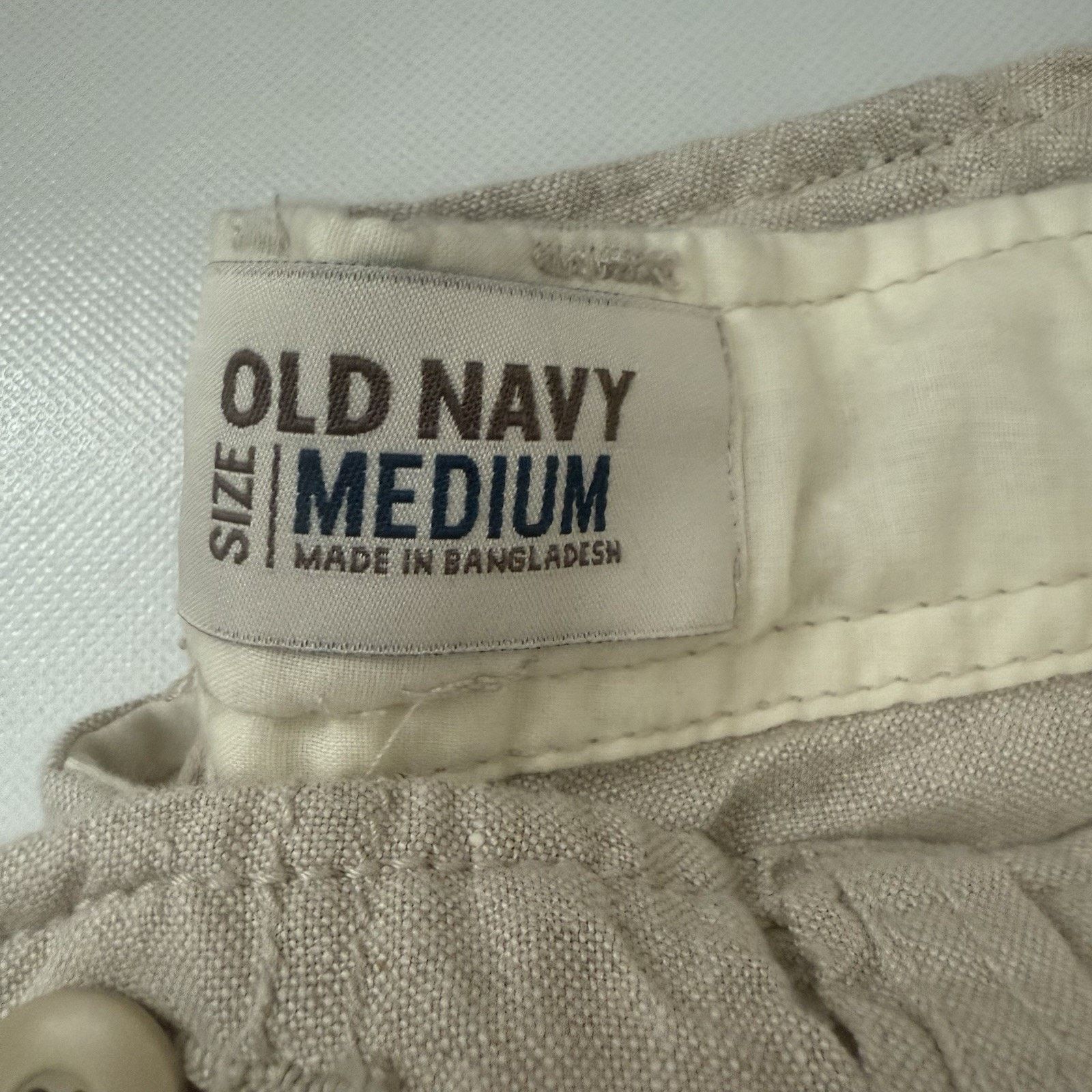 Old Navy Old Navy Linen Pants Wide Leg Lagen Beachy Coastal Resort Size 34" / US 12 / IT 48 - 3 Thumbnail