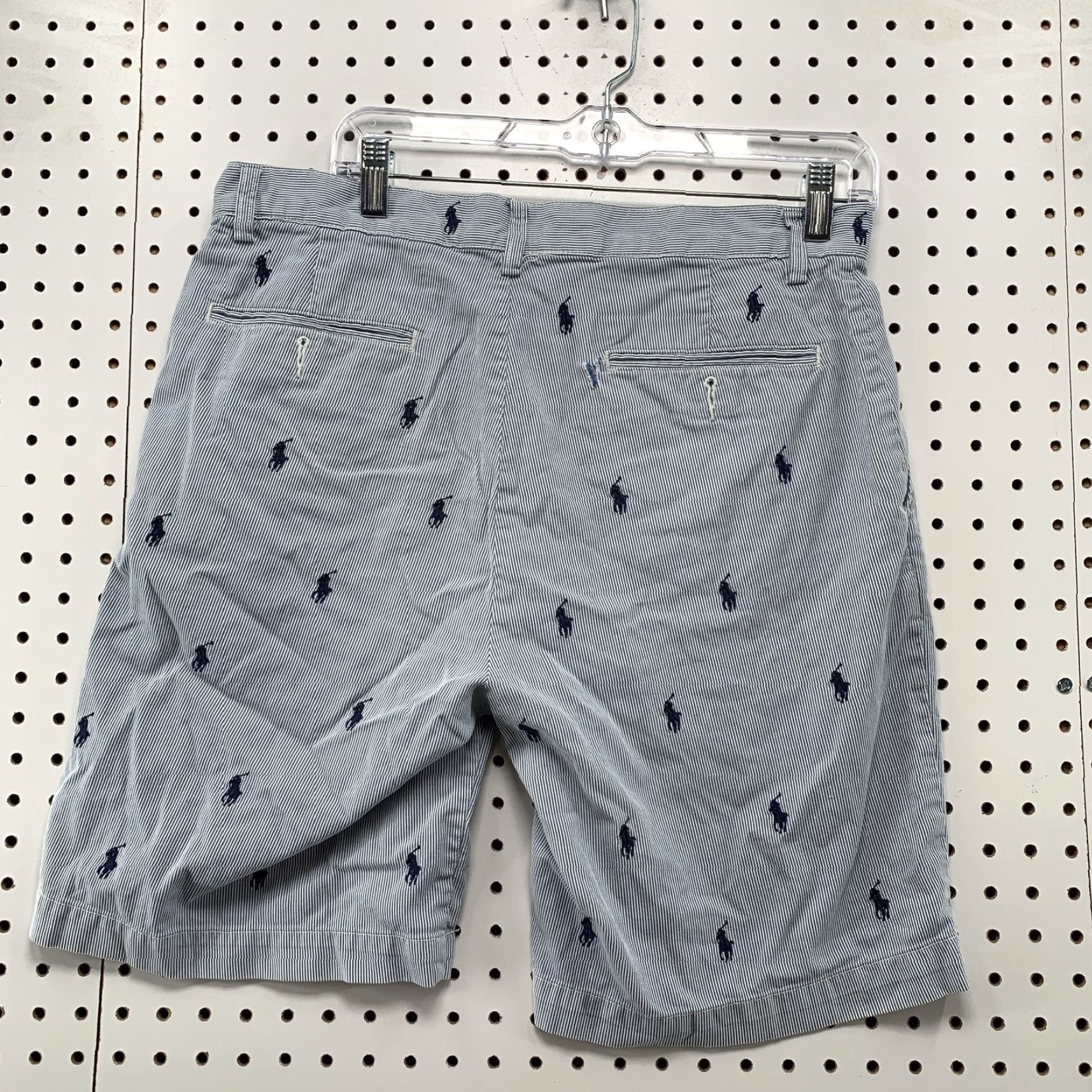 Polo Ralph Lauren Polo Ralph Lauren Polo Shirt Chino Shorts Mens Size 33 Blue Embroidered Pony Casual Summer 90s Boys Mens Size US XS / EU 42 / 0 - 5 Thumbnail