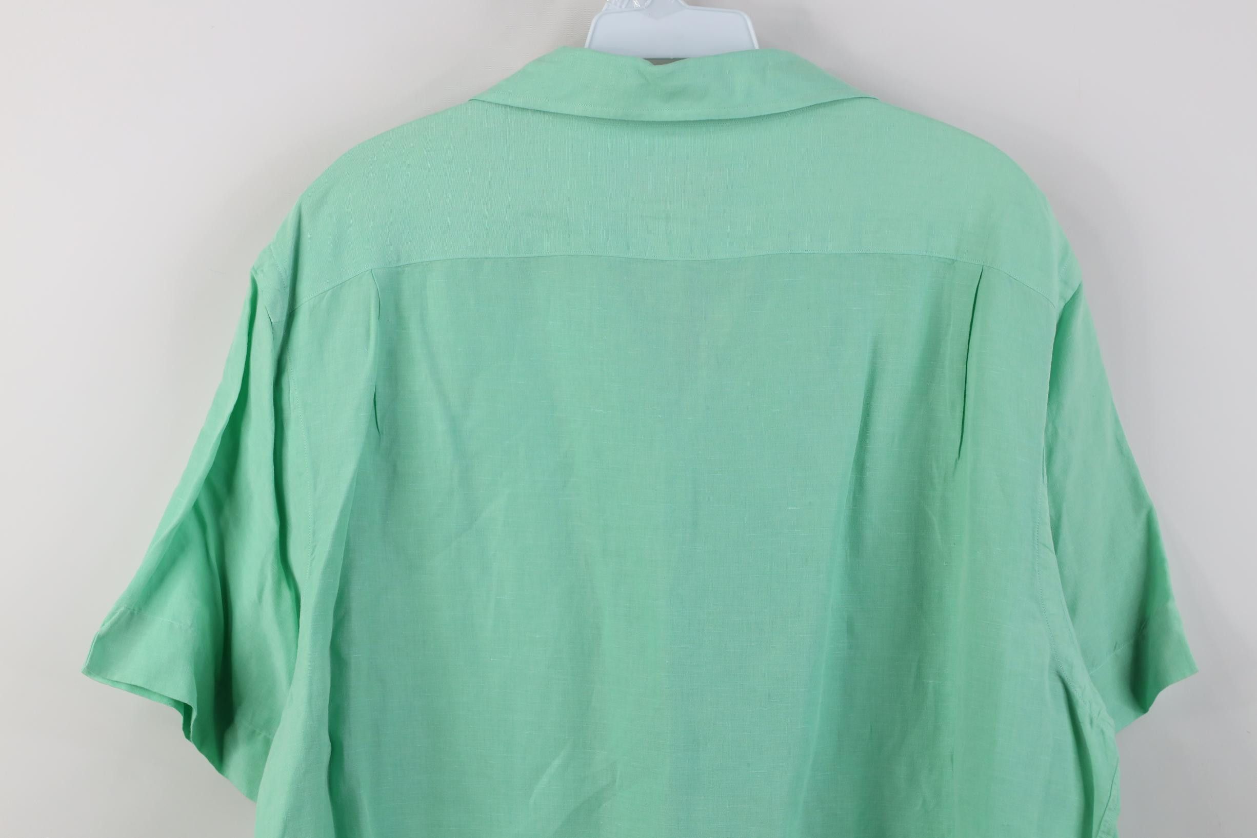Polo Ralph Lauren Vintage Ralph Lauren Linen Looped Collar Camp Button Shirt Size US L / EU 52-54 / 3 - 15 Thumbnail