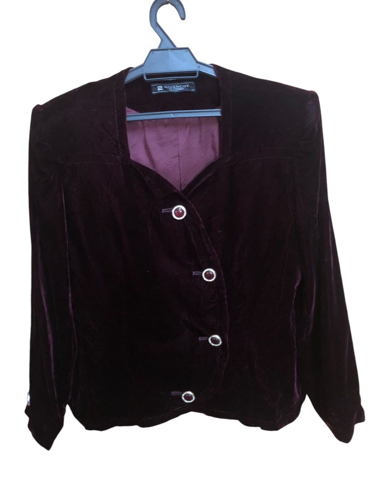 Givenchy Givenchy Hi Formal Velvet Button Ups Jacket Size S / US 4 / IT 40 - 1 Thumbnail