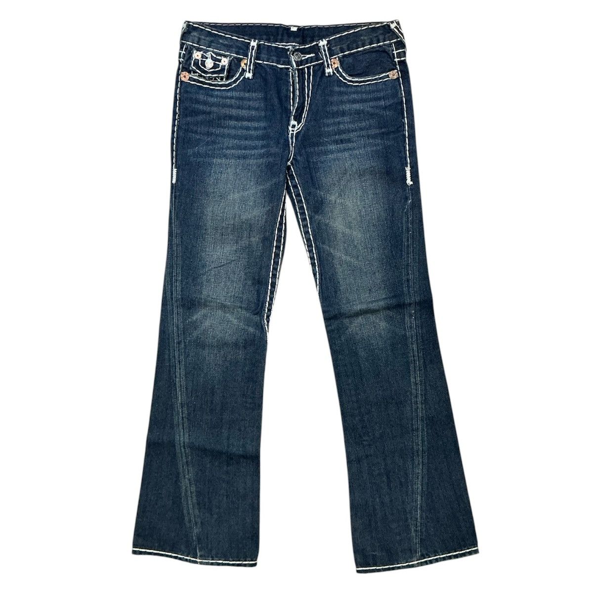 True Religion 00s True Religion Girls Joey Super T World Tour Flare Jeans Size 34" / US 12 / IT 48 - 1 Thumbnail
