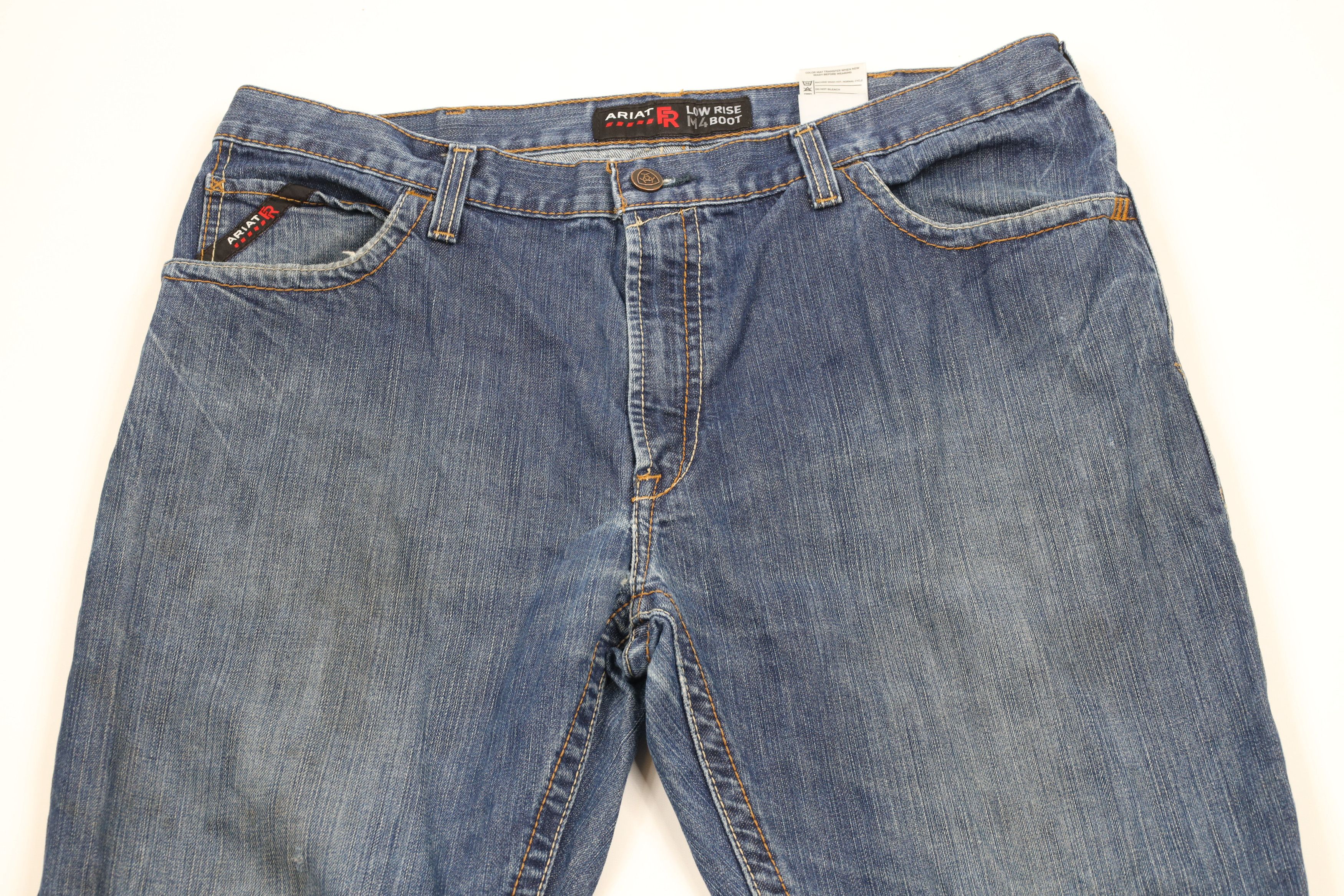 Ariat × Vintage Ariat FR Fire Resistant Low Rise M4 Bootcut Denim Jeans Size US 40 / EU 56 - 2 Thumbnail