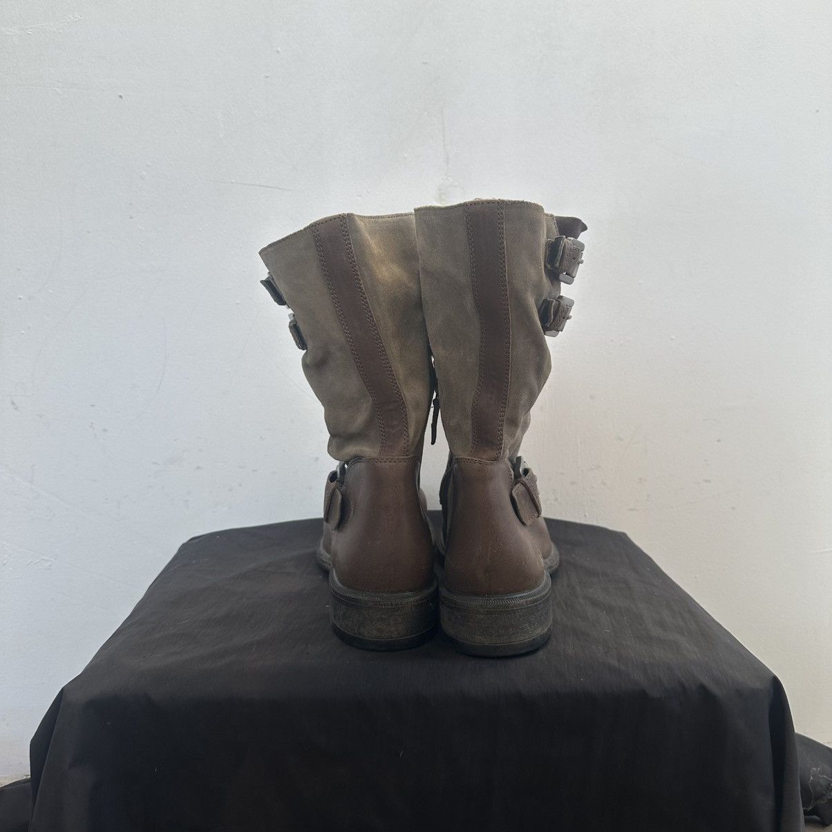 A.S.98 Geox Vintage high lace boots moto biker leather core Size US 8 / IT 38 - 5 Thumbnail