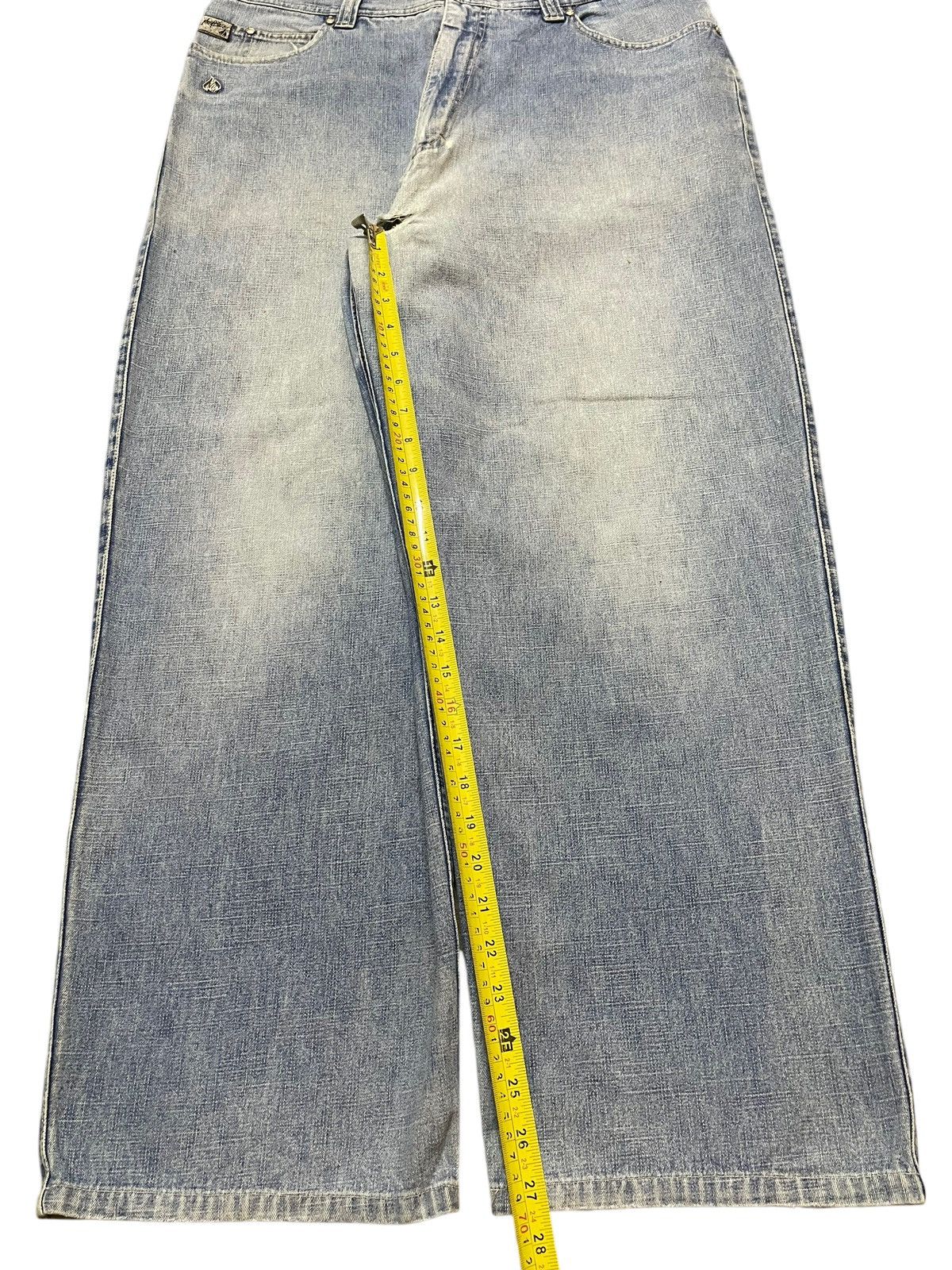 JNCO Vintage 90s Johnny Blaze Faded Wash Hiphop Baggy Jeans Size US 35 - 13 Thumbnail