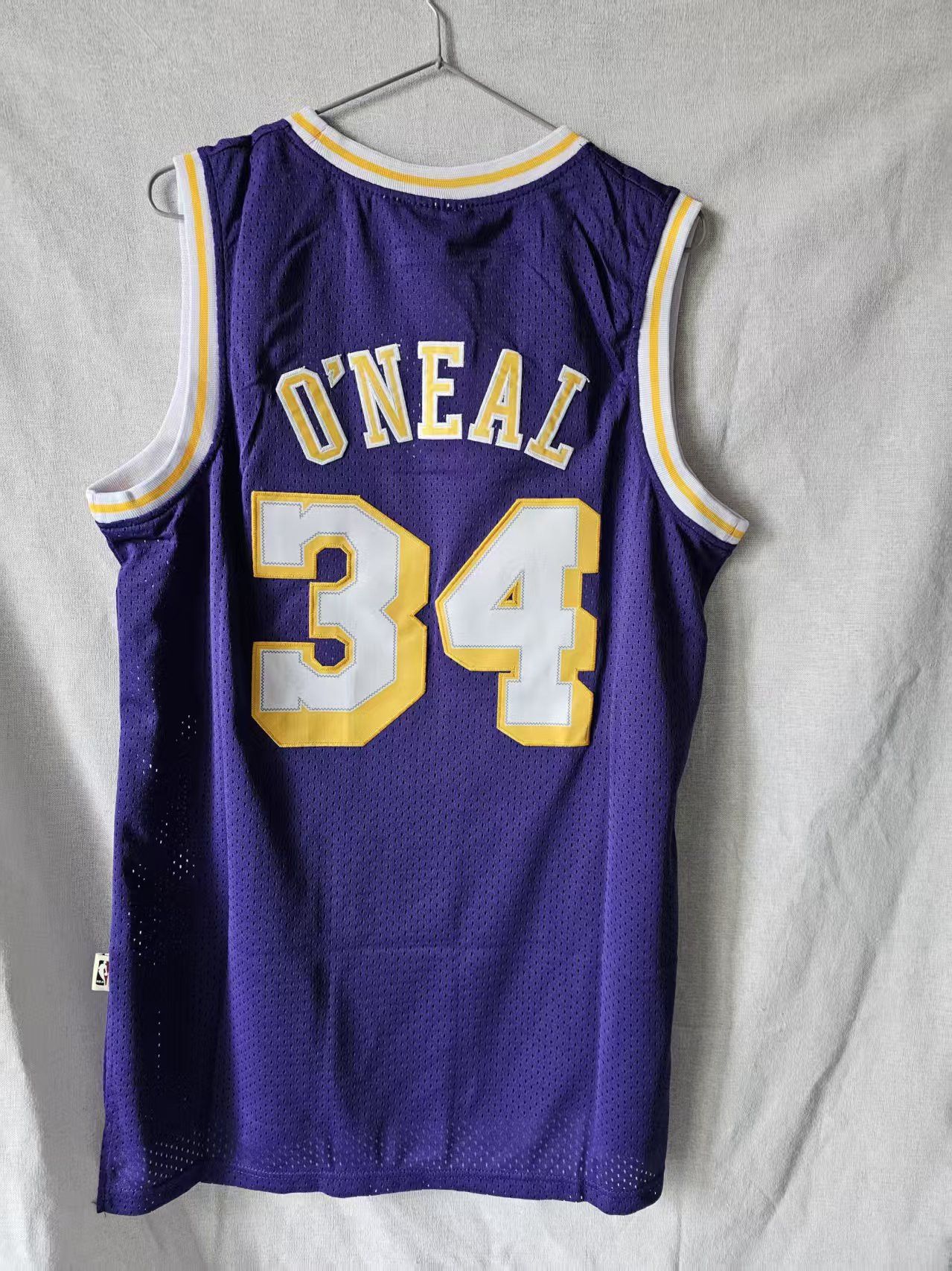 NBA Lakers #34 Shaquille O'Neal Jersey Purple Size US XL / EU 56 / 4 - 1 Thumbnail