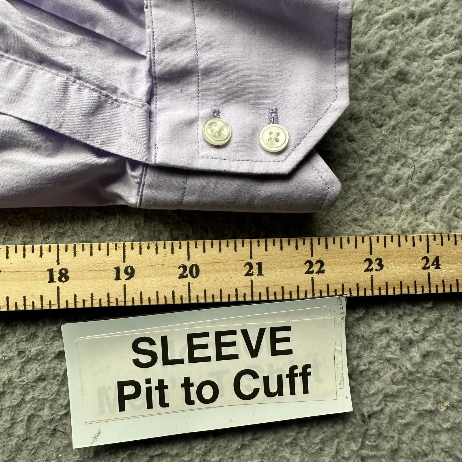 Hugo Boss Boss Hugo Boss Button Purple Dress Shirt Mens 17.5 36/37 XL Size US XL / EU 56 / 4 - 6 Thumbnail