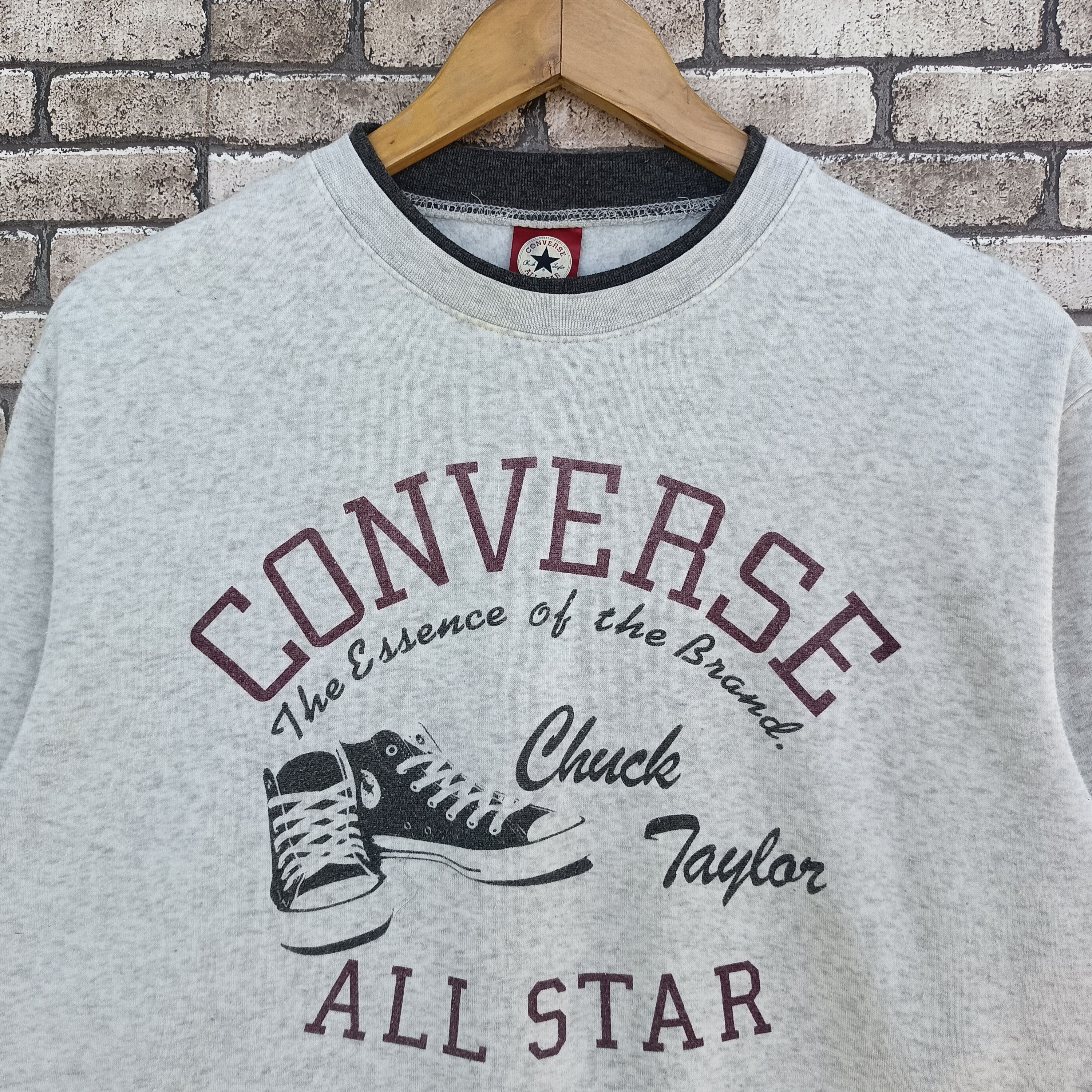 Converse × Vintage Vtg Converse All Star Big Print Sweatshirt Size US XL / EU 56 / 4 - 2 Thumbnail
