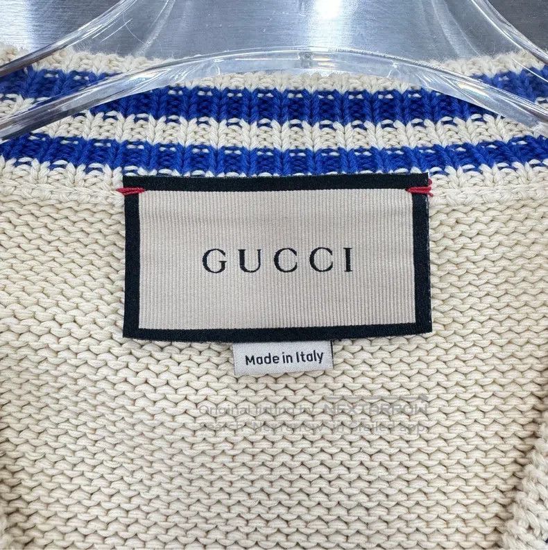 Gucci Gucci Beige back logo knitted cardigan coat Size XS / US 0-2 / IT 36-38 - 3 Thumbnail
