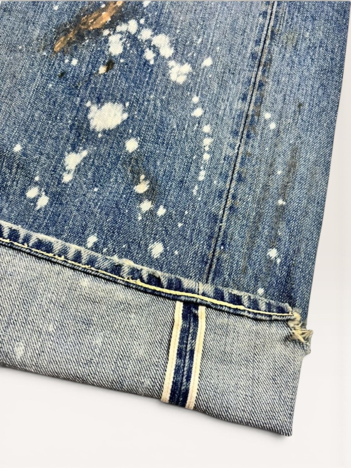 Junya Watanabe × Levi's Vtg Levis 501xx Big E Selvedge Splatter Patchwork Boro Jeans Size US 36 / EU 52 - 9 Thumbnail