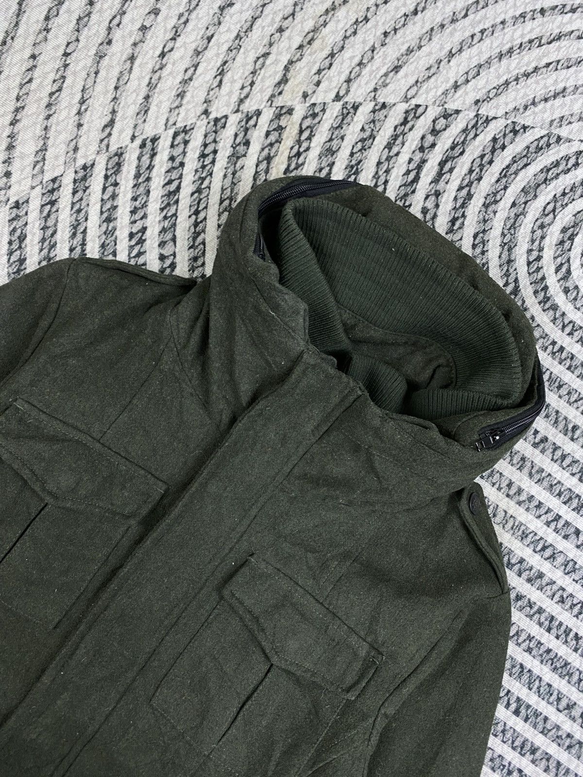 Japanese Brand Vtg Jude Bloom Casual Army Green Heavyweight Zip-Up Jacket Size US M / EU 48-50 / 2 - 7 Thumbnail