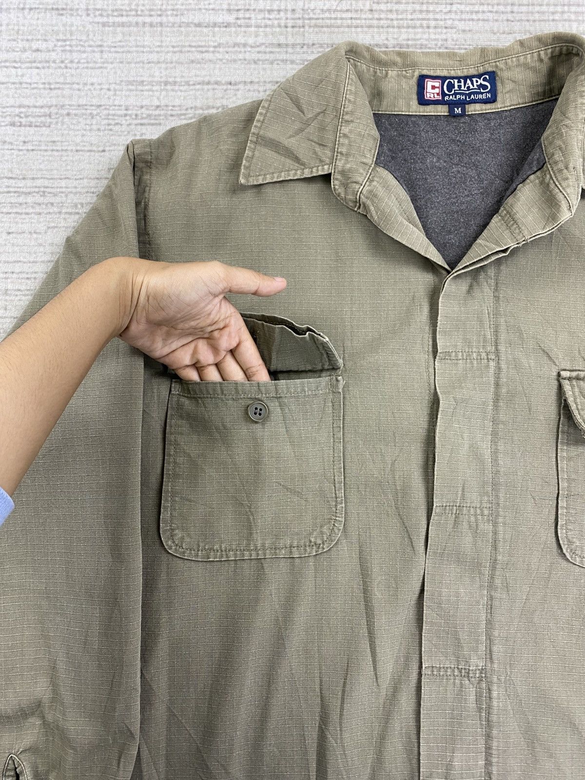 Chaps Ralph Lauren × Japanese Brand × Vintage Vintage Chaps Ralph Lauren Distressed Jacket Size US M / EU 48-50 / 2 - 7 Thumbnail