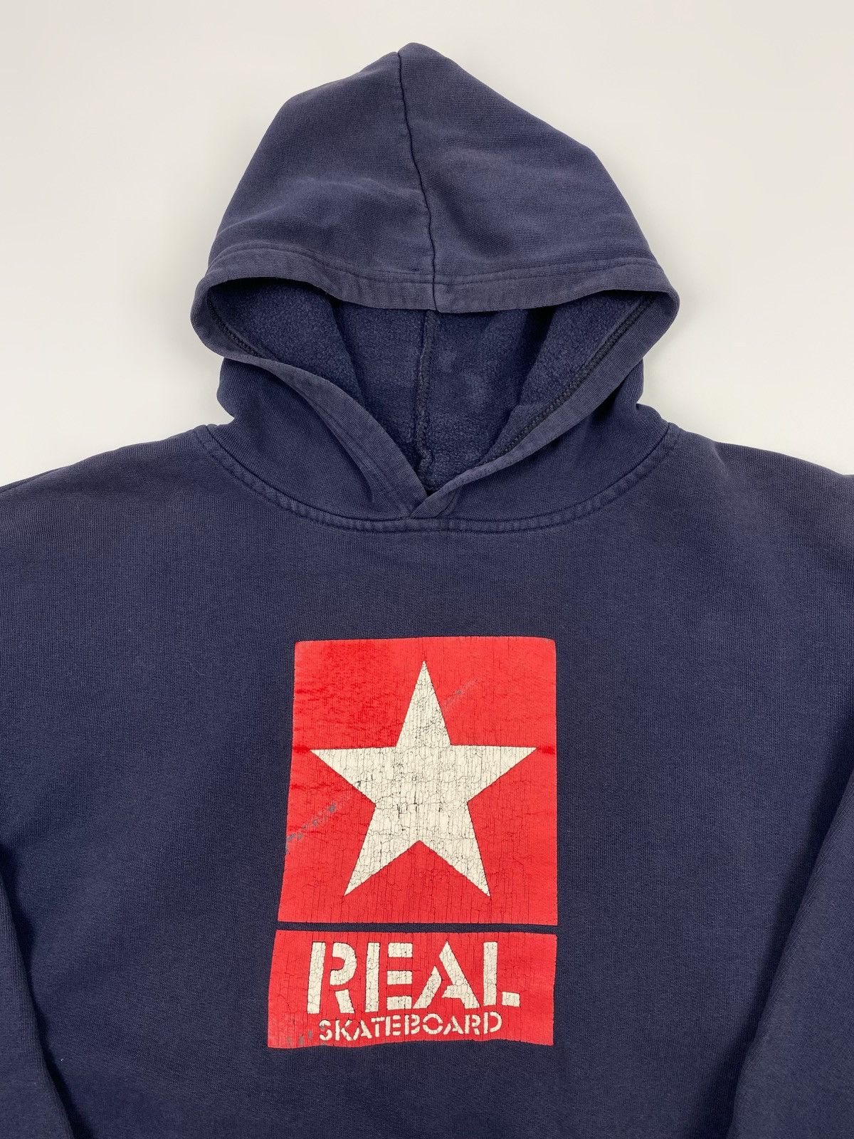 Vintage 1990’s Vintage Distressed Real Skateboards Star Logo Hoodie Size US M / EU 48-50 / 2 - 2 Thumbnail