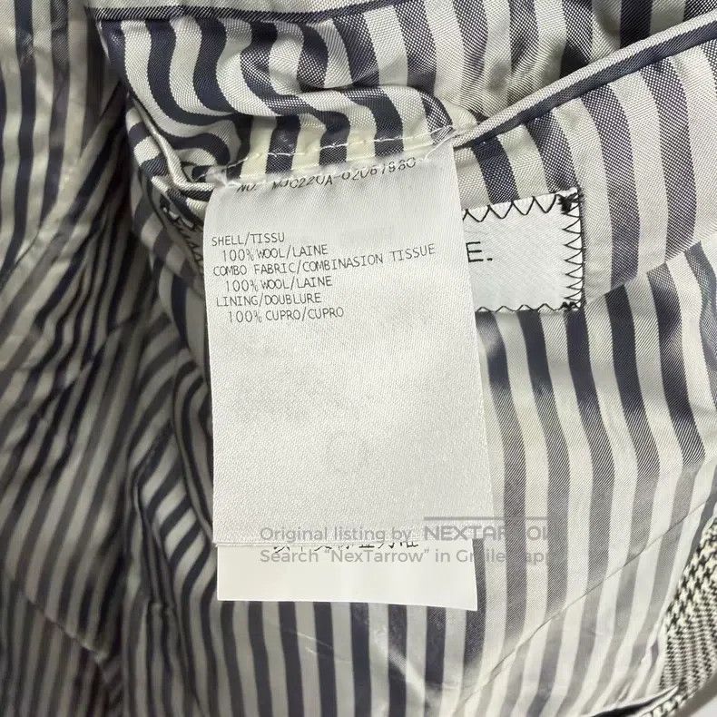 Thom Browne Thom Browne Plaid Wool Jacket Size US XL / EU 56 / 4 - 4 Thumbnail