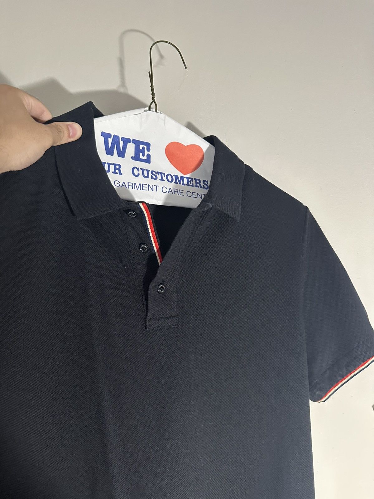 Moncler Moncler Logo-Patch Detail Polo Shirt Size US S / EU 44-46 / 1 - 2 Thumbnail