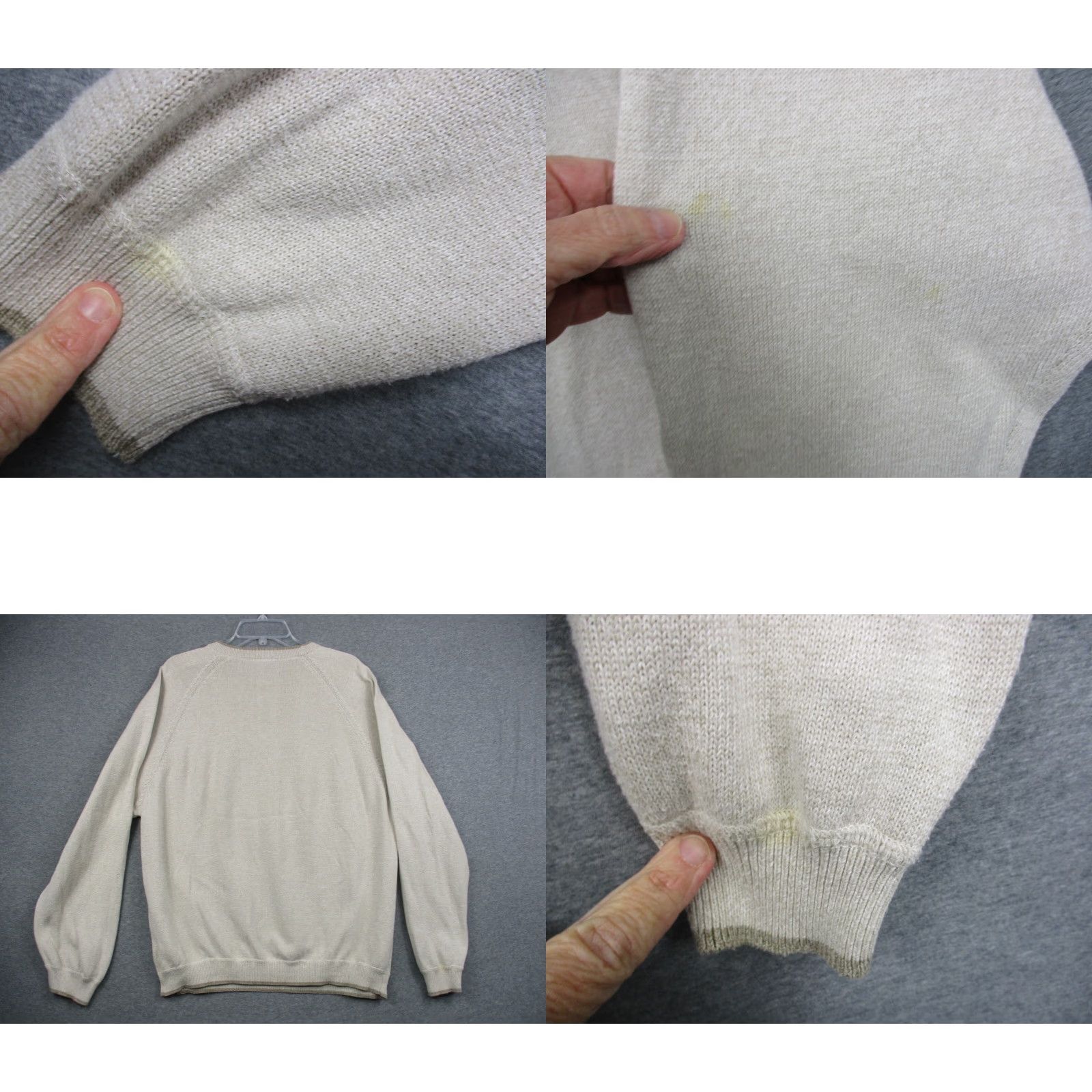 Vintage VINTAGE Peters of Chagrin Falls Sweater XL Beige Pima Cotton Mens Pullover Crew Neck Knit Casual Pattern Solid Knitwear Wool Blend? Size US XL / EU 56 / 4 - 8 Thumbnail