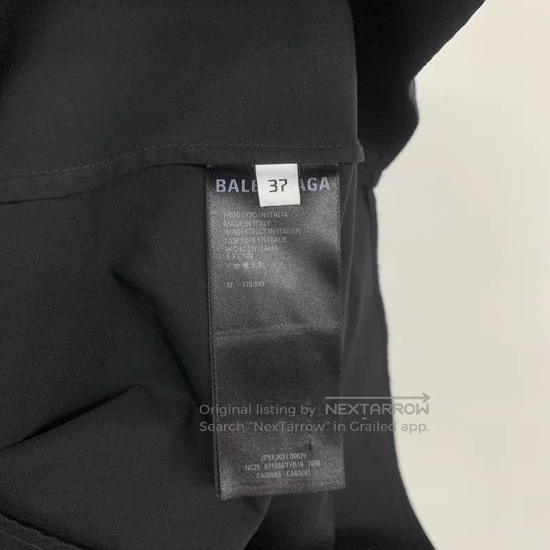 Balenciaga Balenciaga size 37 Solid color lapel letter embroidery sin Size US M / EU 48-50 / 2 - 6 Thumbnail