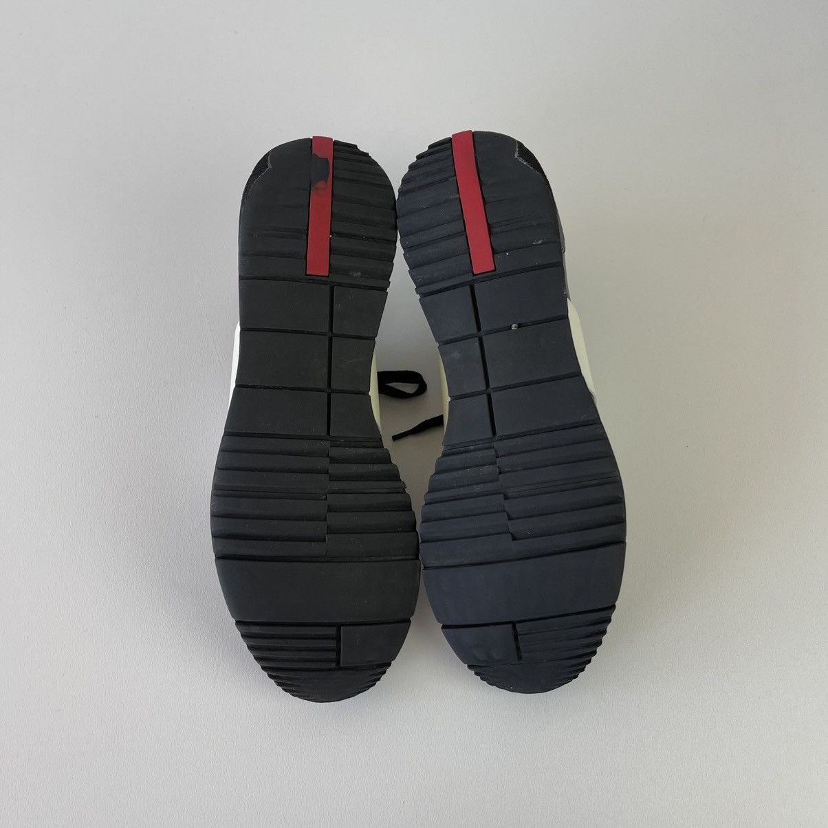 Prada Prada Two Tone Leather Low Trainers Sneakers Black 4E 2602 Size US 9 / EU 42 - 9 Thumbnail