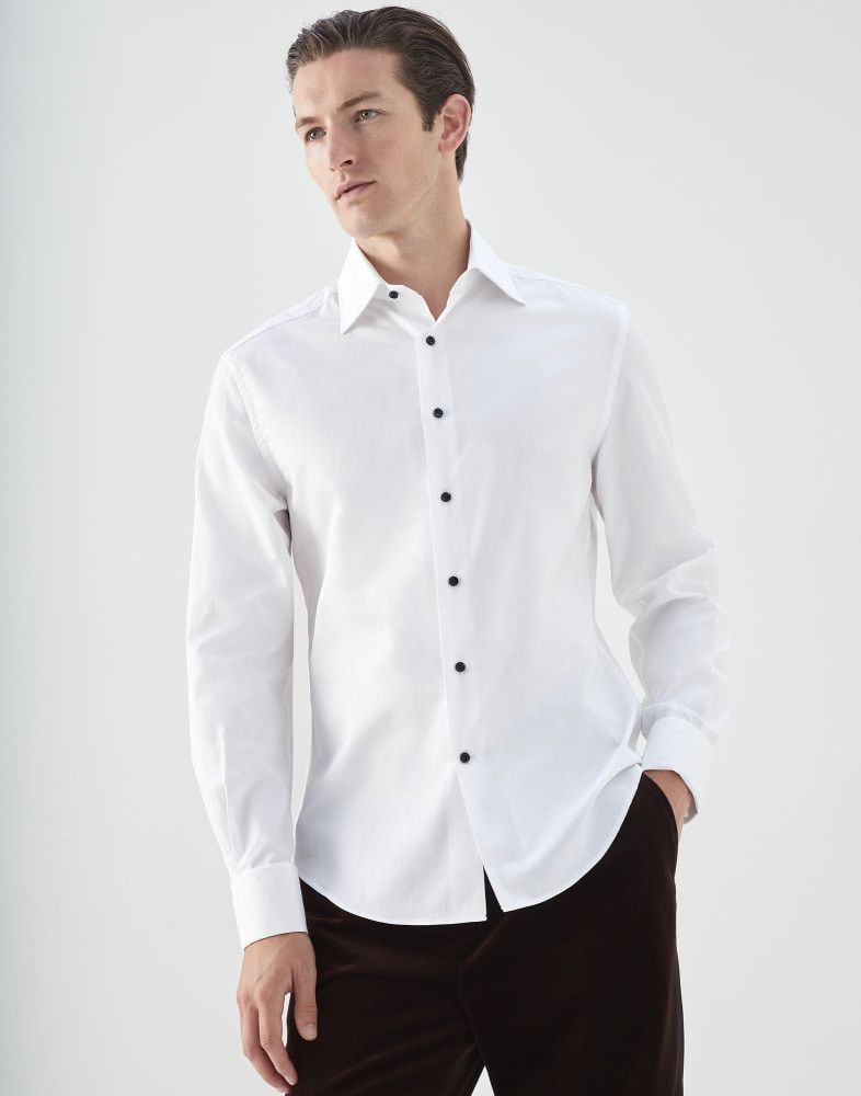 Brunello Cucinelli o1w1db10924 Shirt in Open White Size US XS / EU 42 / 0 - 1 Preview