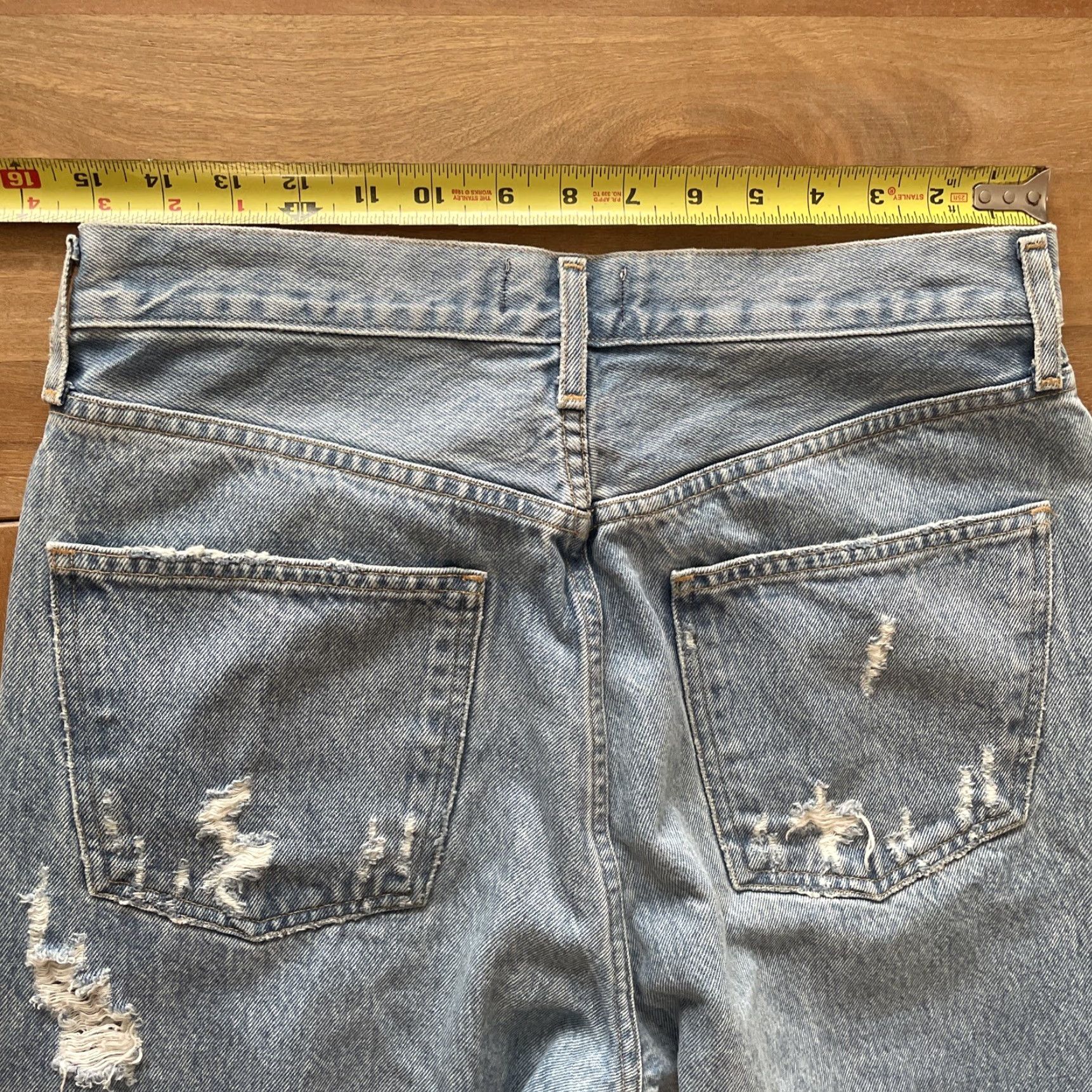 Agolde AGOLDE Jeans Womens Size 28 Mid Rise Loose Fit Denim Button Fly 90s Y2K Blues Size 28" / US 6 / IT 42 - 7 Thumbnail