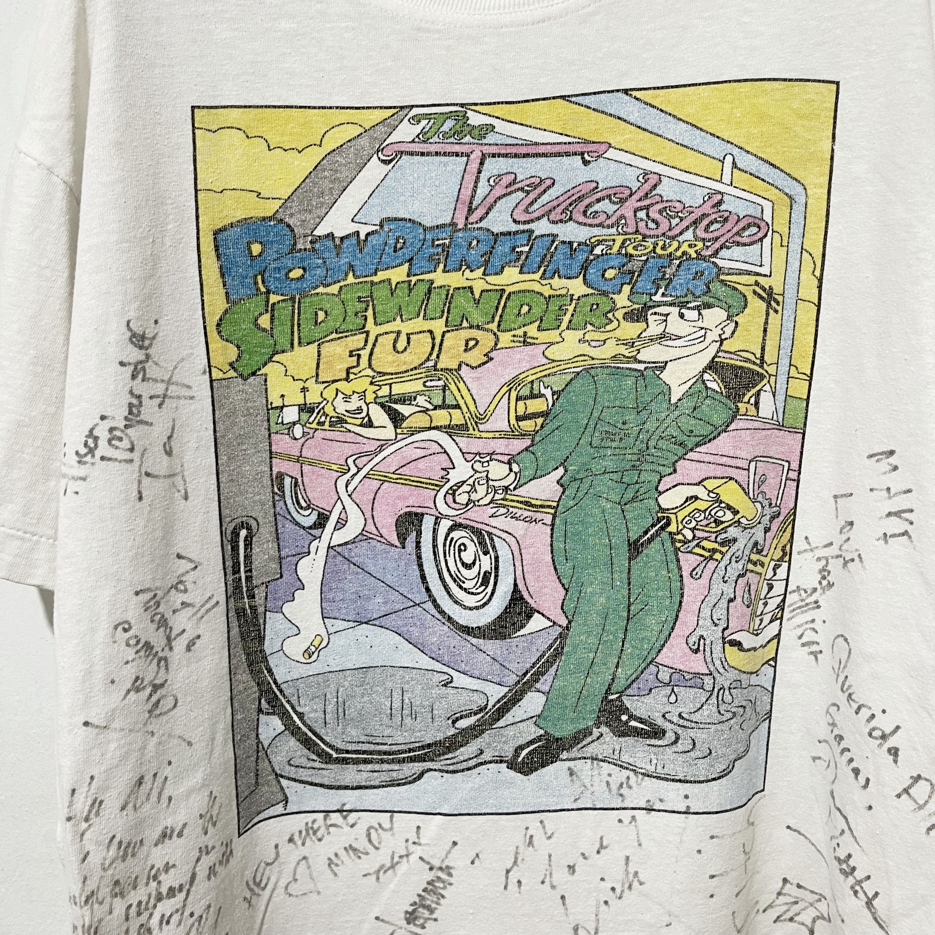 Band Tees Vintage 90s Powderfinger Sidewinder Fur Truckstop T-Shirt Size US M / EU 48-50 / 2 - 2 Thumbnail