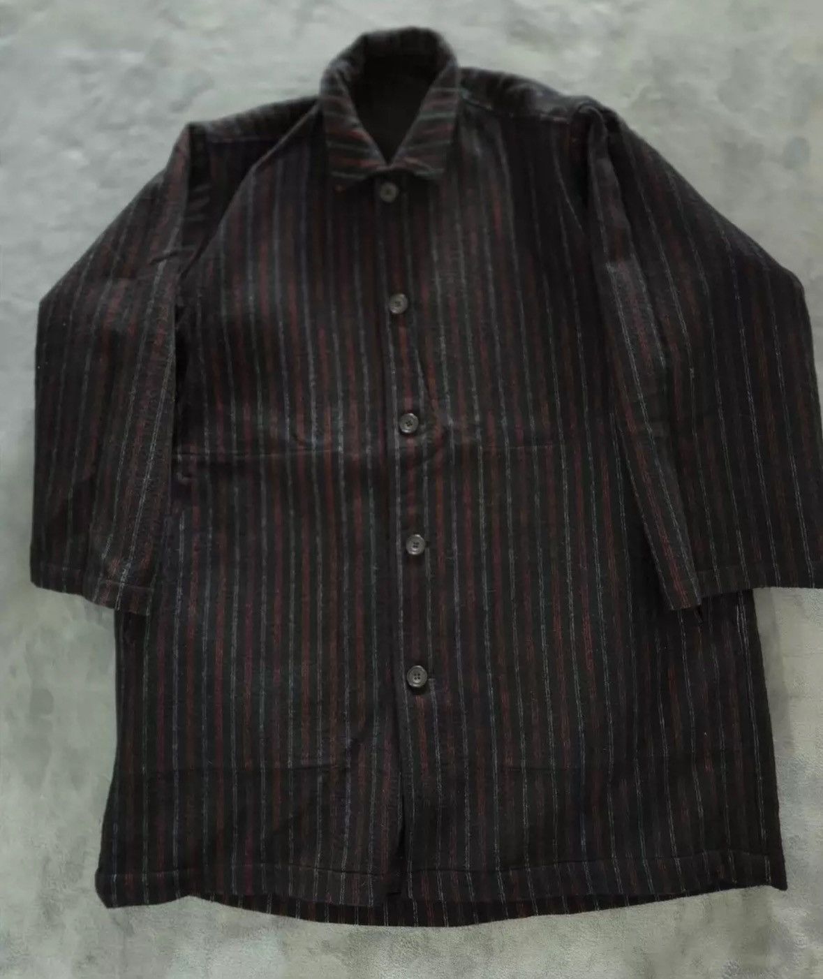 Yohji Yamamoto Yohji Yamamoto 02aw silhouette coat 2412-Nextarrow Size US L / EU 52-54 / 3 - 3 Thumbnail