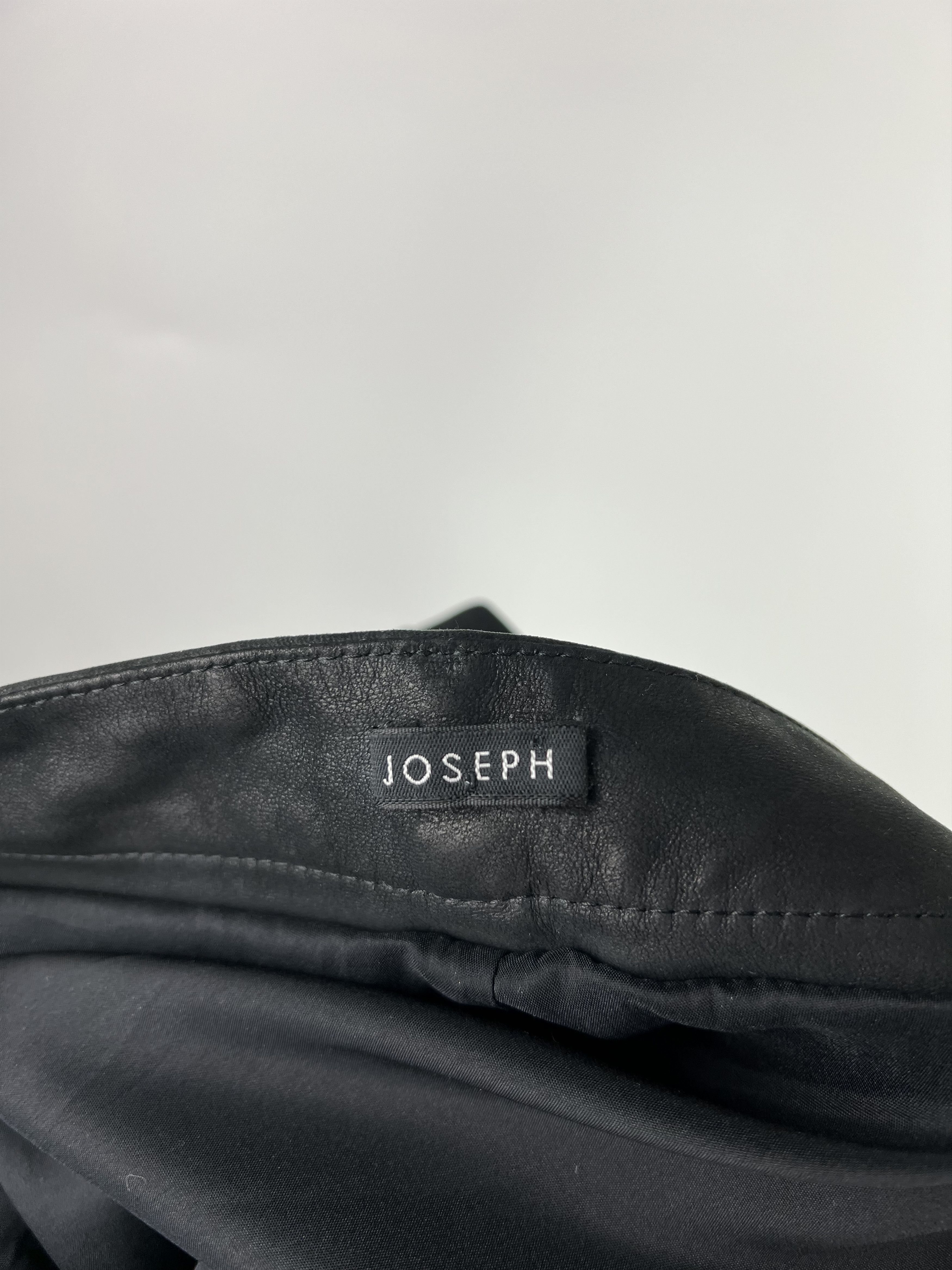 Joseph Joseph Black Leather Pants Lambskin Size IT38 Size 28" / US 6 / IT 42 - 11 Thumbnail
