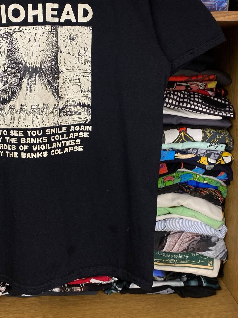 Band Tees × Vintage Vintage Radiohead y2k Sounds of Orgy Waste Tee Size US M / EU 48-50 / 2 - 6 Thumbnail
