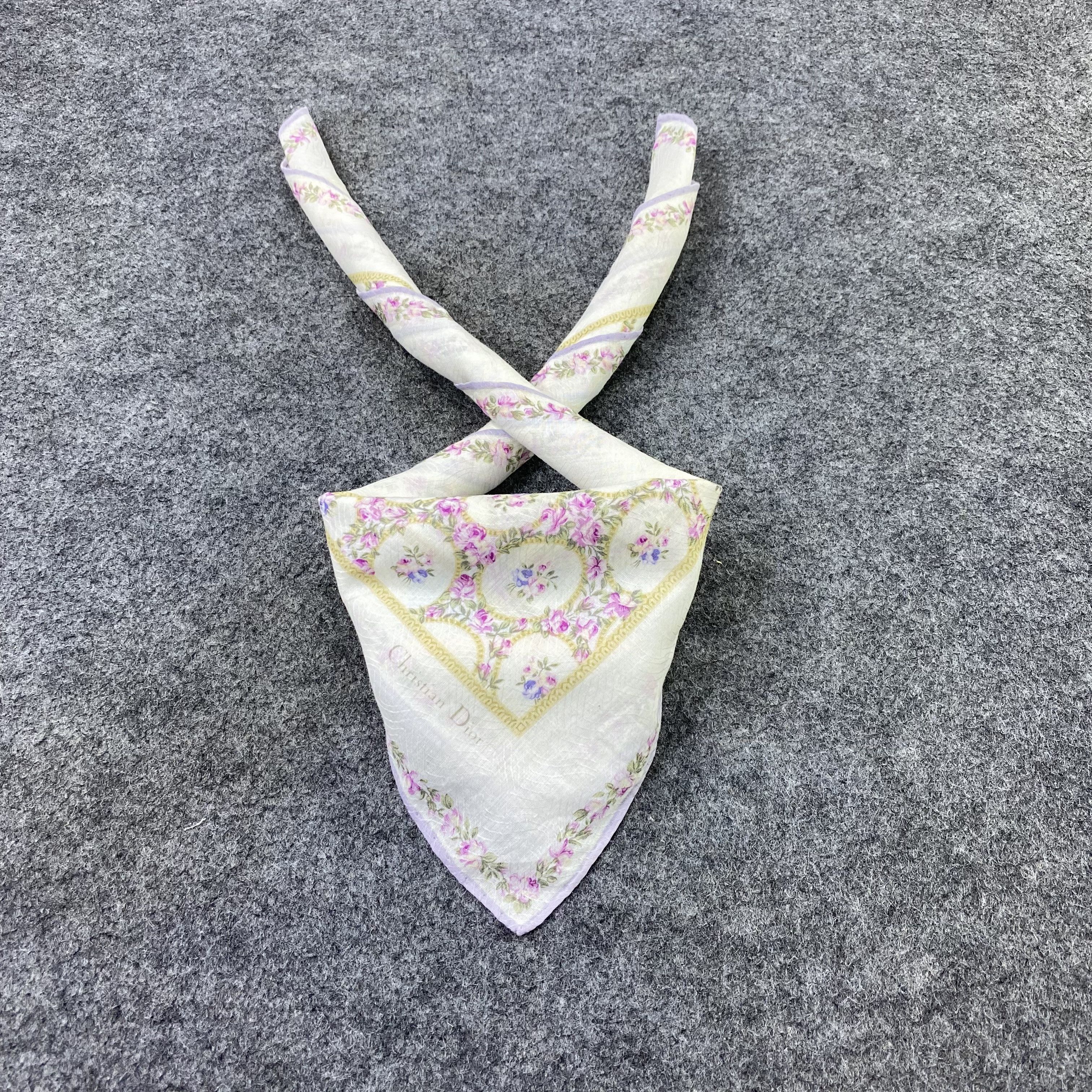 Vintage Christian Dior Handkerchief / Bandana / Neckerchief-B2172 Size ONE SIZE - 2 Thumbnail